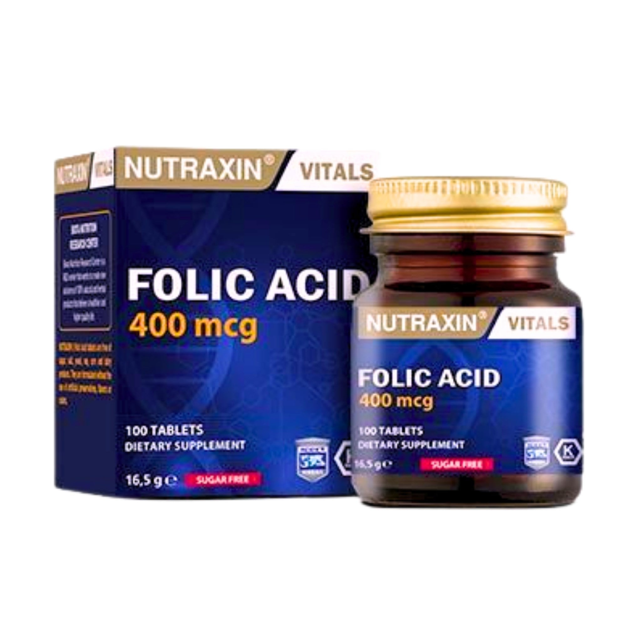 Nutraxin Folic Acid 400 mcg 100 Tablet