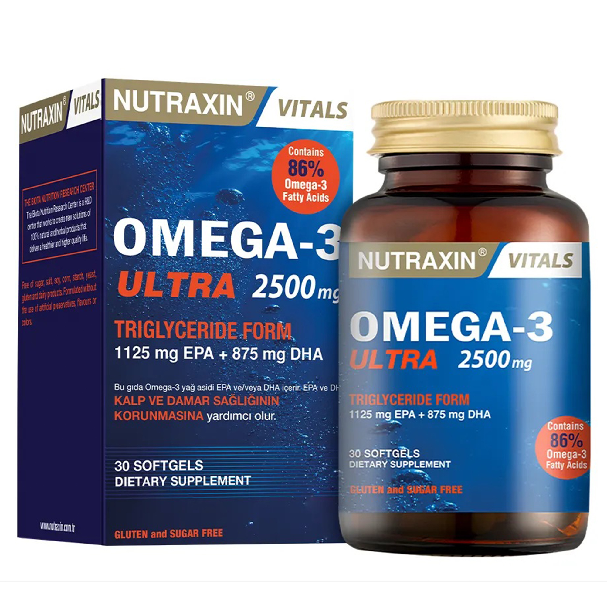 Nutraxin Omega 3 Ultra 2500 mg 30 Kapsül