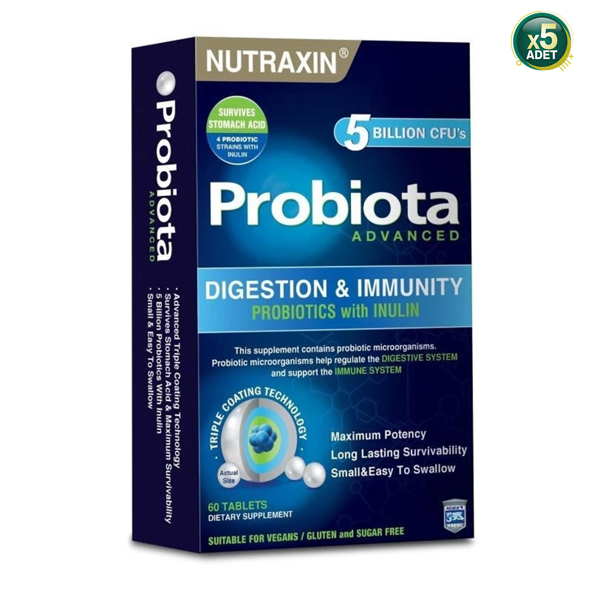 Nutraxin Probiota Advanced 60 Tablet 5'li