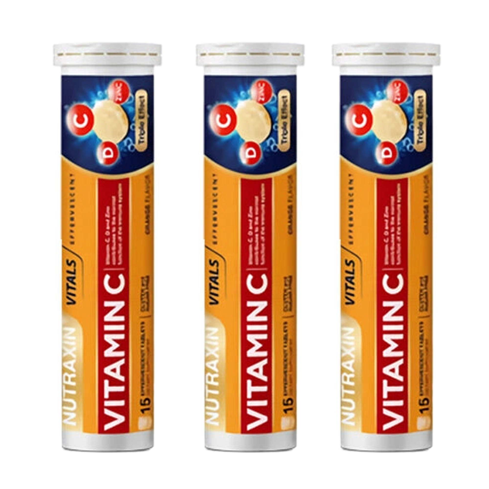 Nutraxin Vitamin C-D-Zinc 15 Efervesan Tablet 3 Adet
