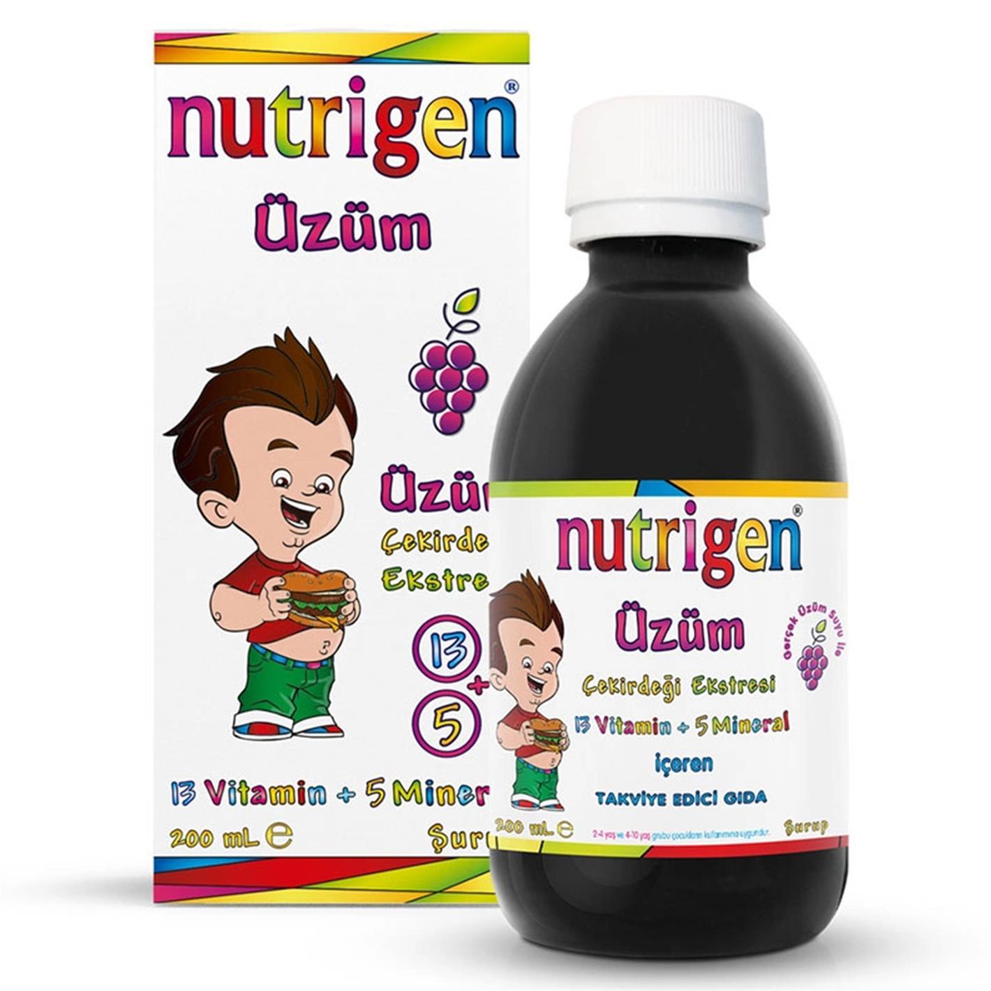Nutrigen Üzüm Çekirdeği Ekstreli Şurup 200 ml