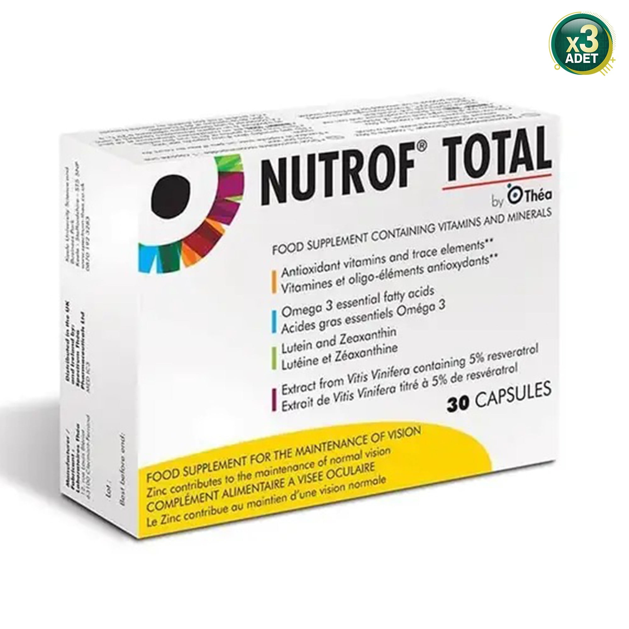 Nutrof Total 30 Kapsül 3'lü