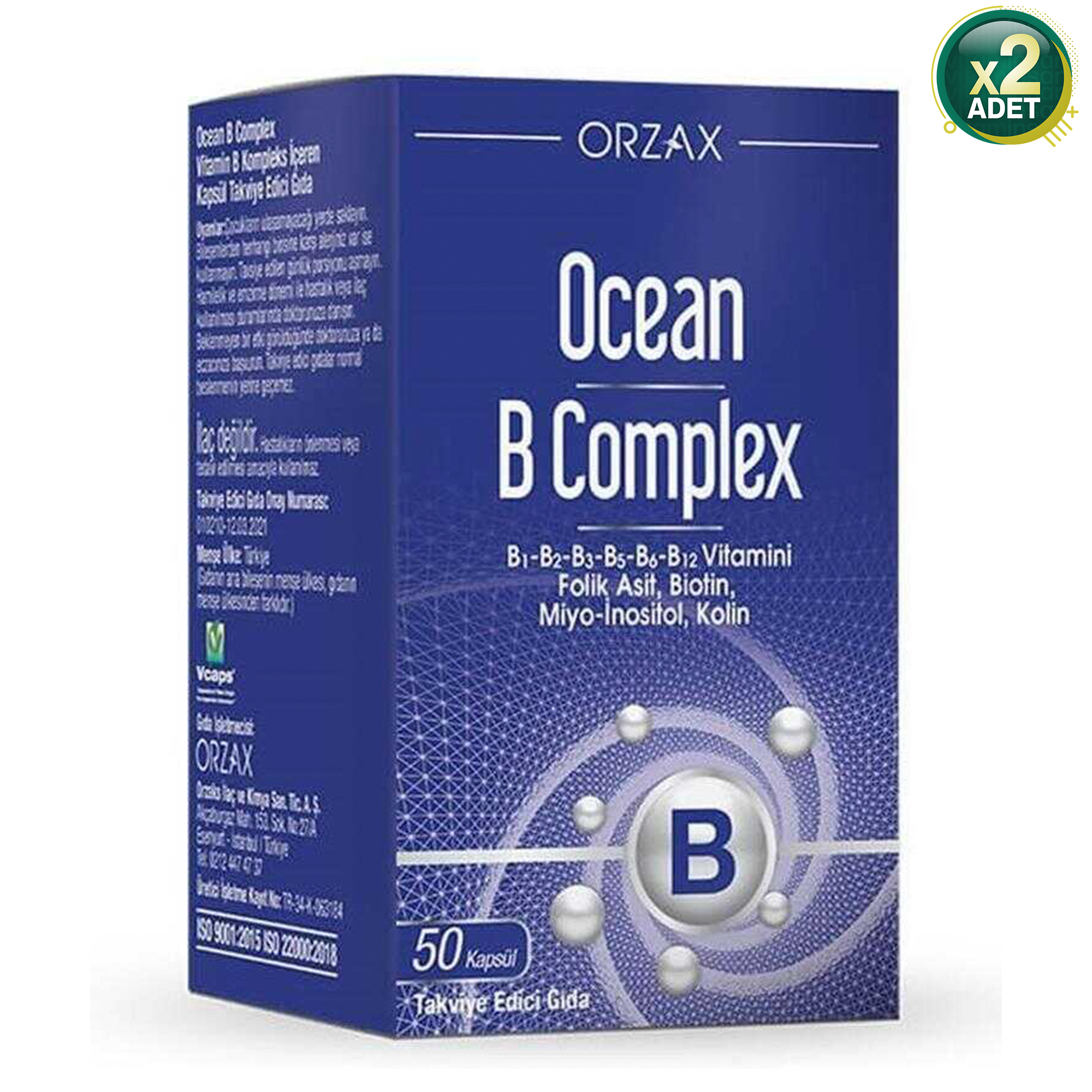 Ocean B Complex 50 Kapsül 2 Adet