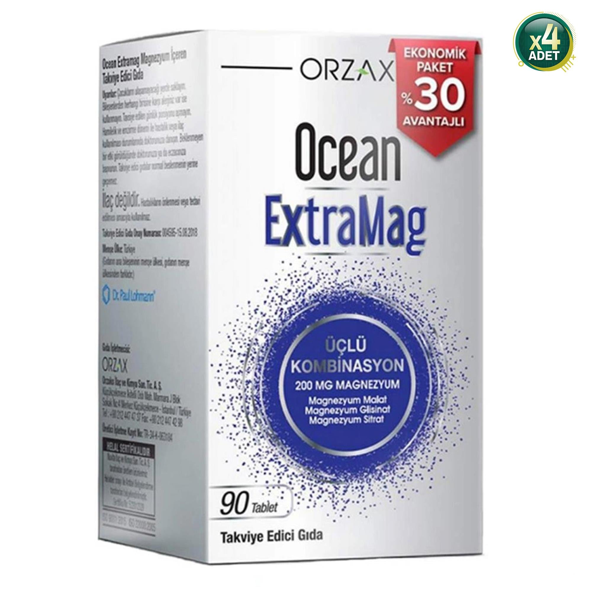 Ocean Extramag 90 Tablet 4 Adet