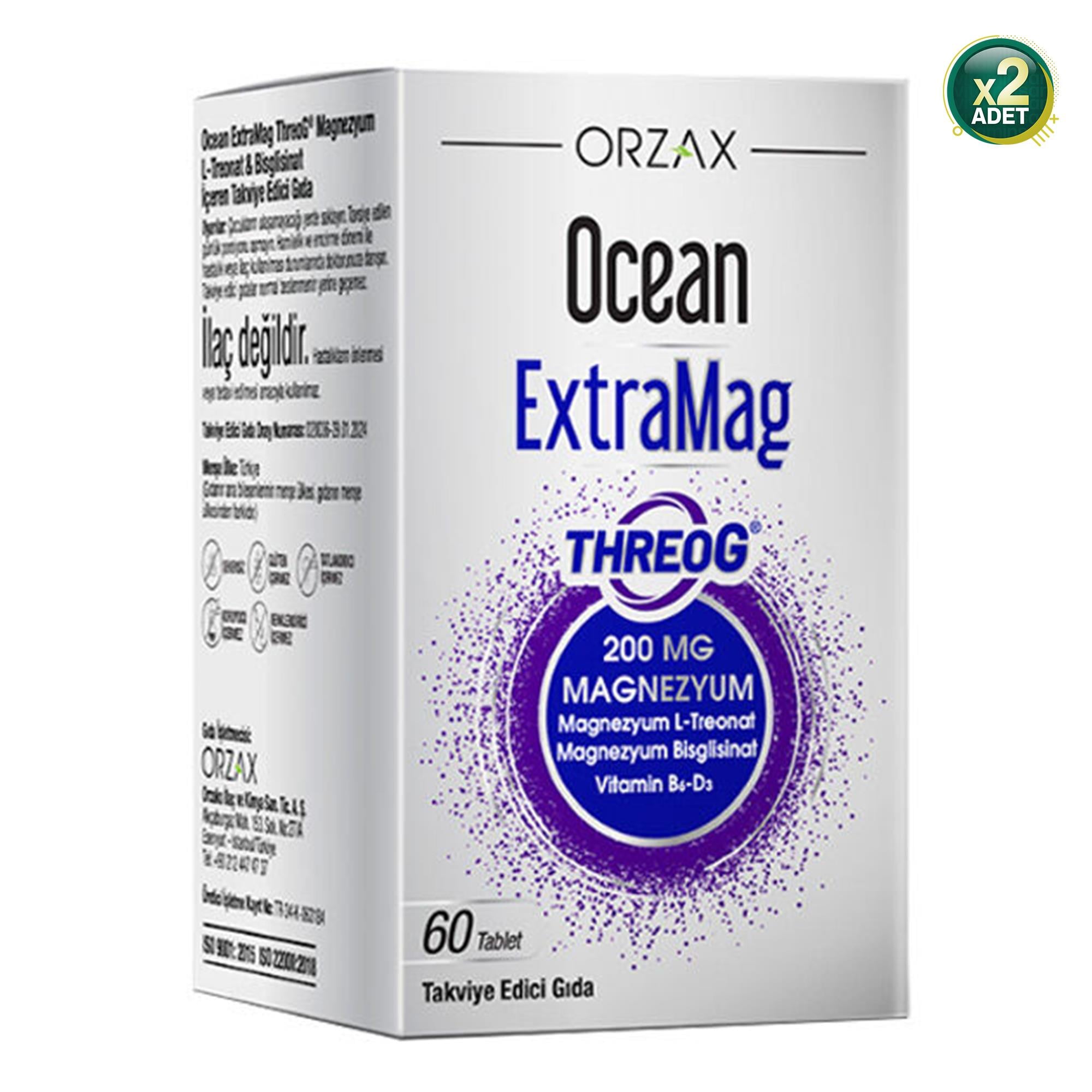 Ocean Extramag Threog 60 Tablet 2 Adet