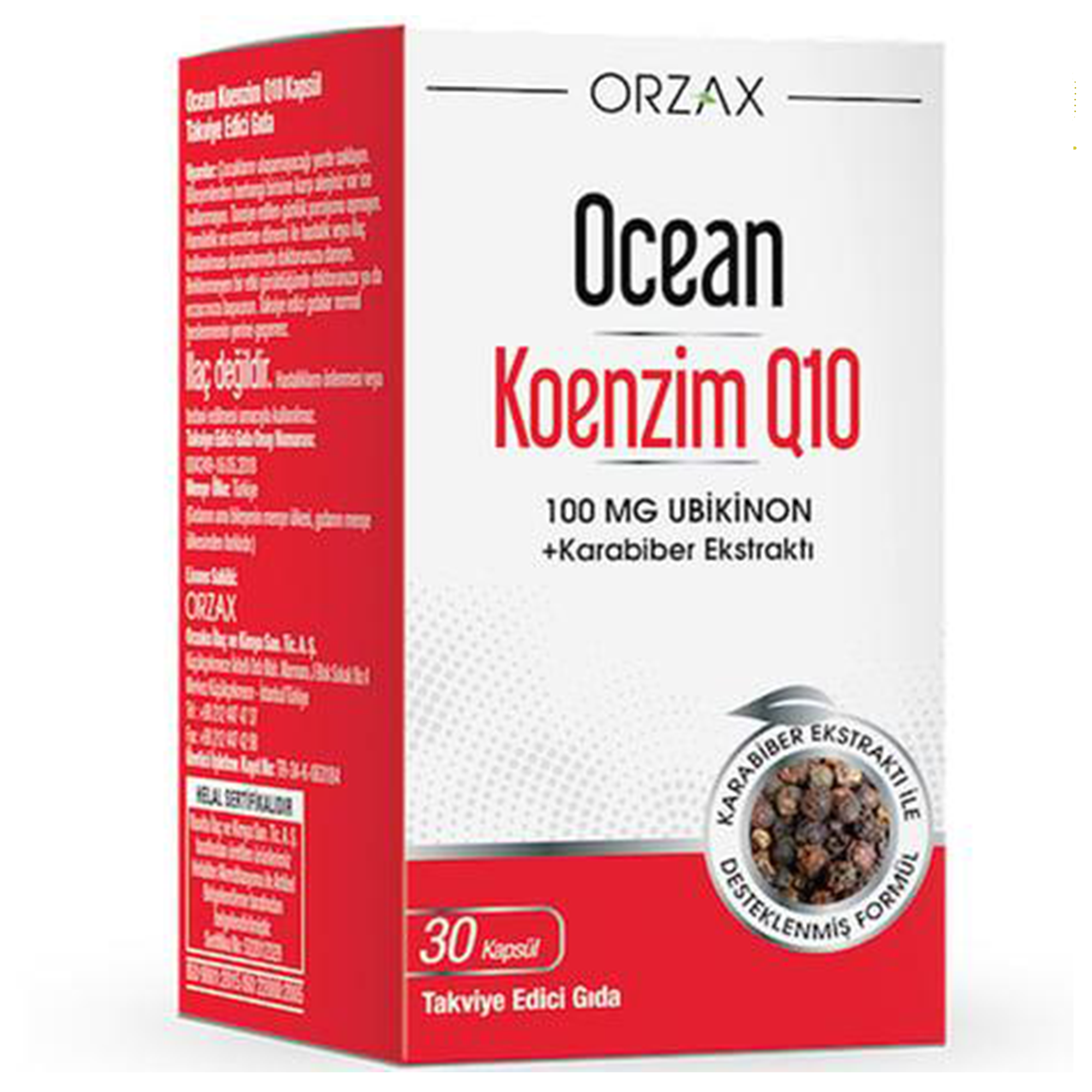 Ocean Koenzim Q10 100 mg 30 Kapsül