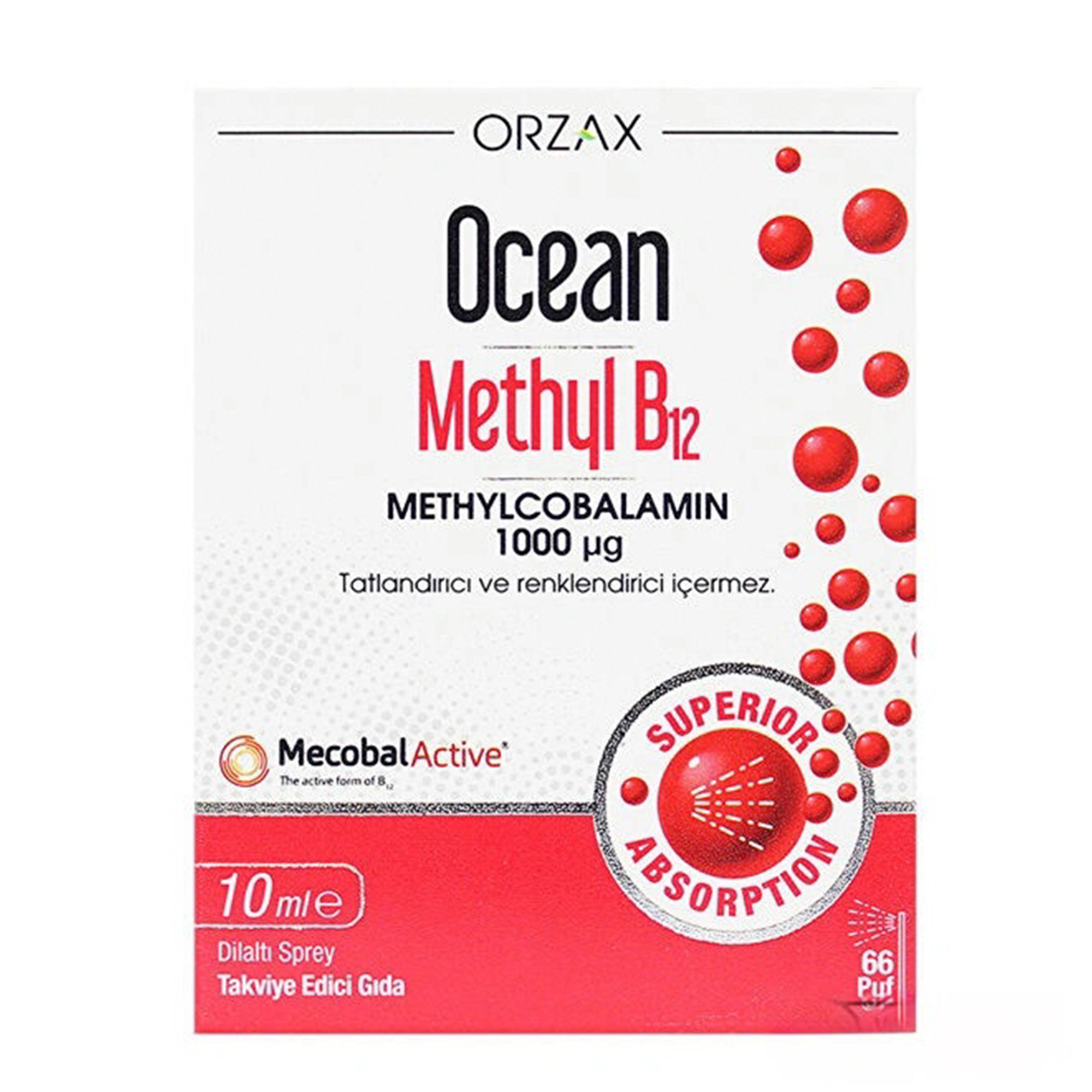 Ocean Methyl B12 1000 mcg Dilaltı Sprey 10 ml