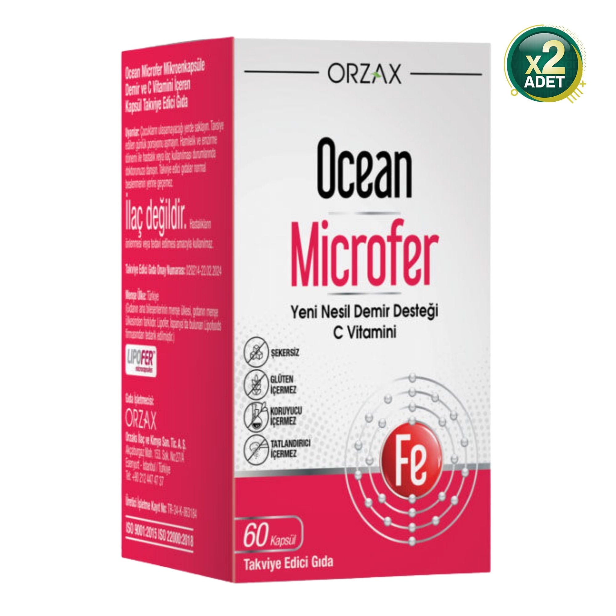 Ocean Microfer 60 Kapsül 2 Adet