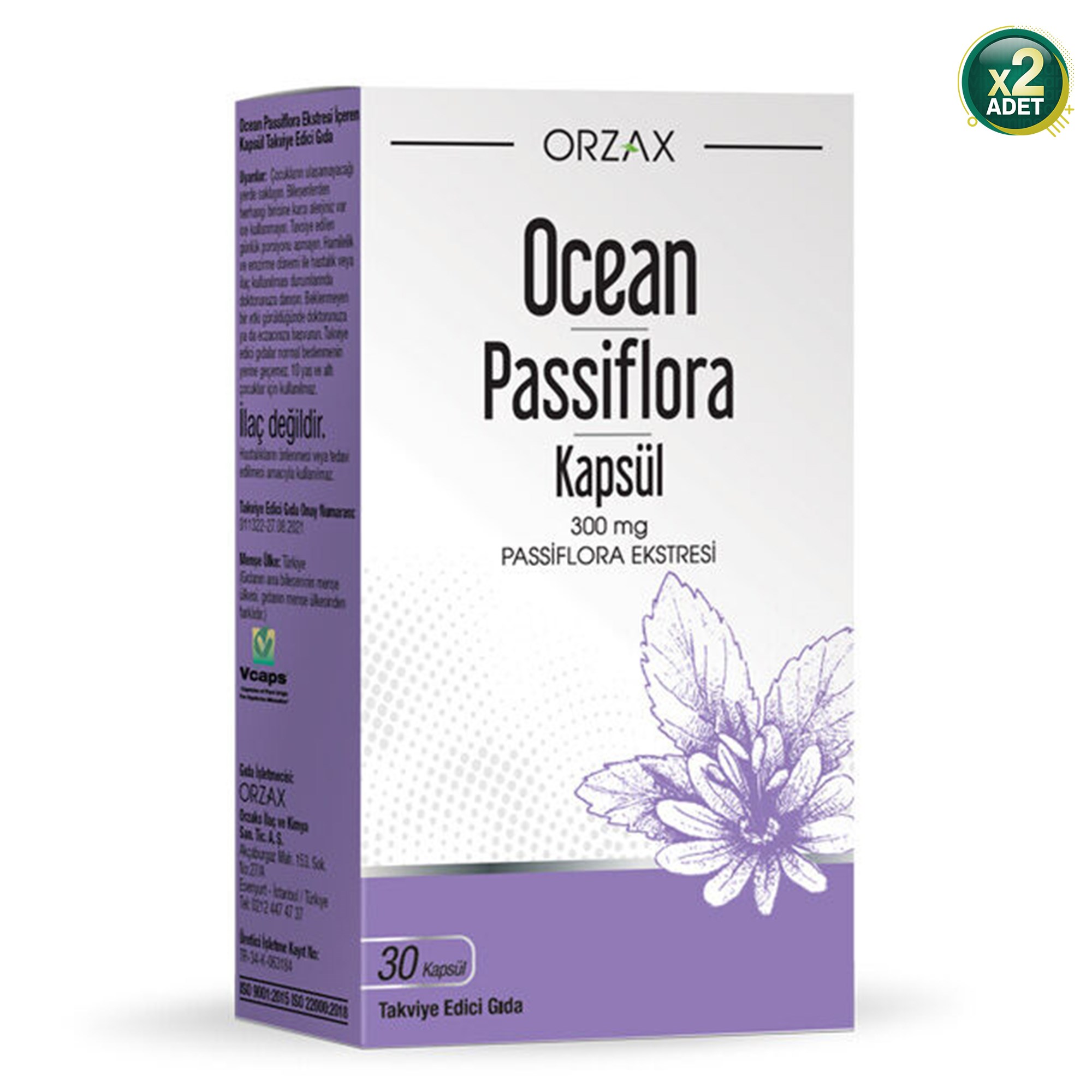 Ocean Passiflora 30 Kapsül 2'li