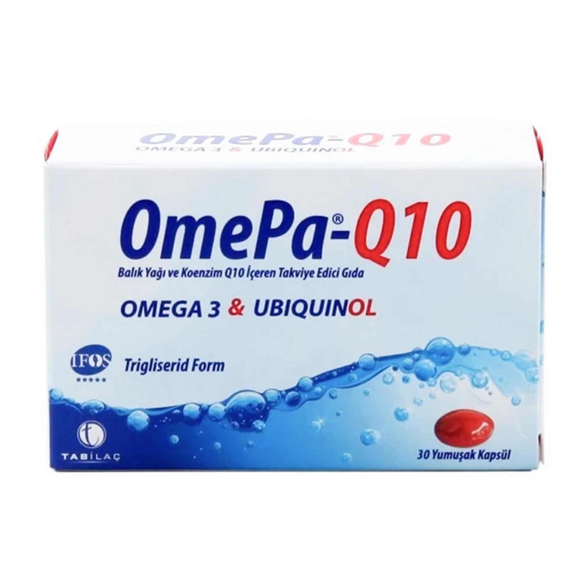 Omepa-Q10 Omega 3 Ubiquinol 30 Kapsül