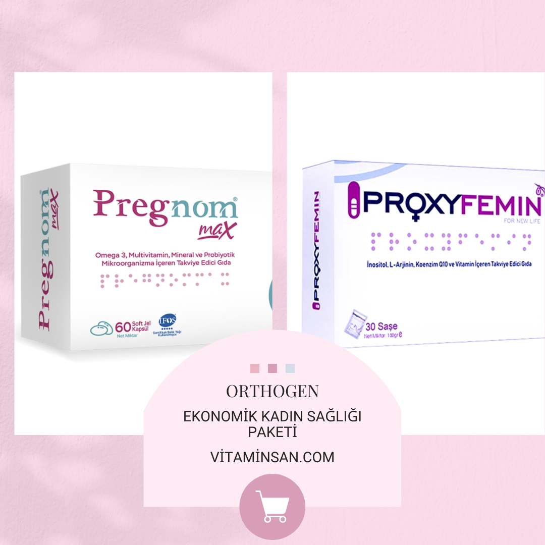 Orthogen Kadın Sağlığı Paketi Pregnom Max  + ProxyFemin