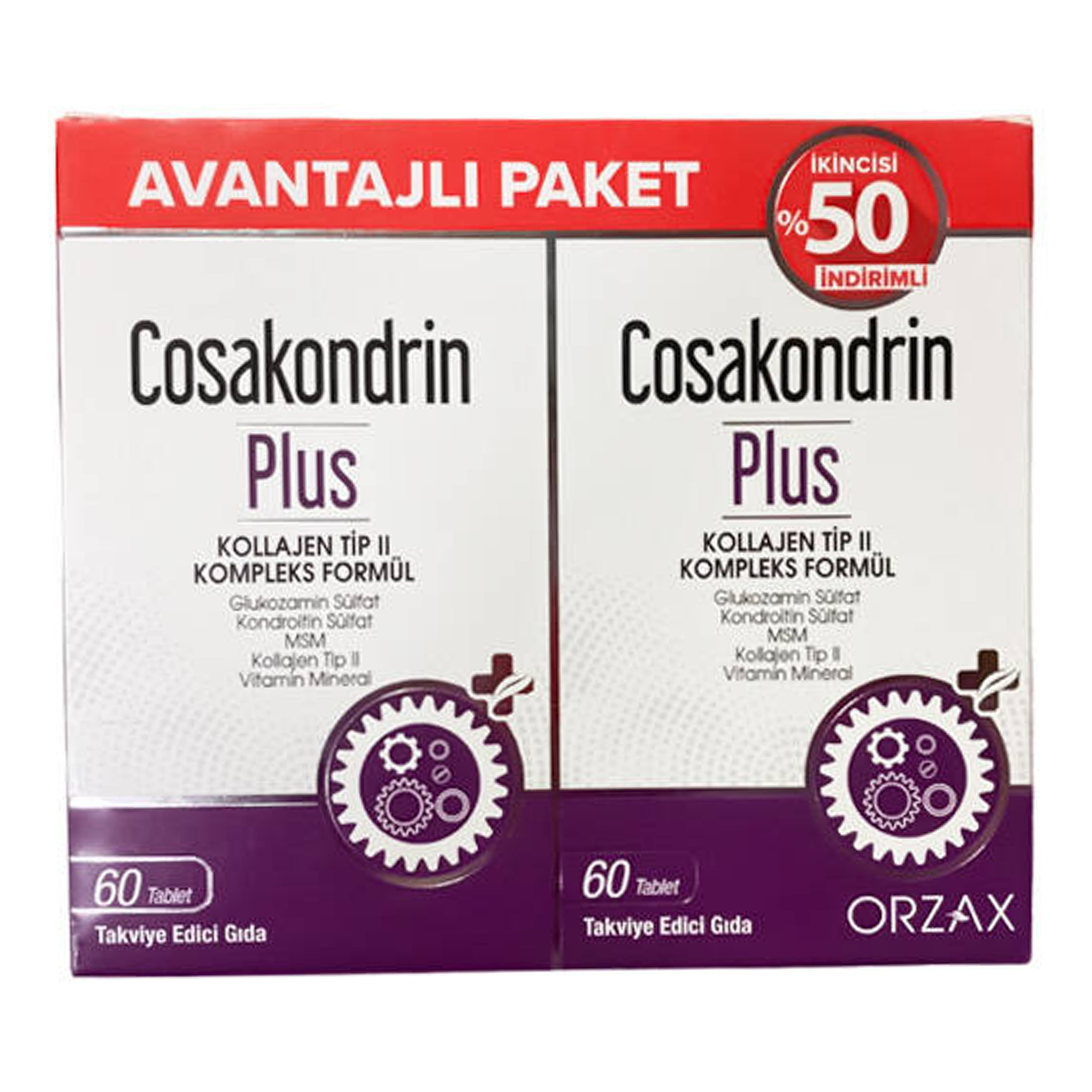 Orzax Cosakondrin Plus 60 Tablet Kofre