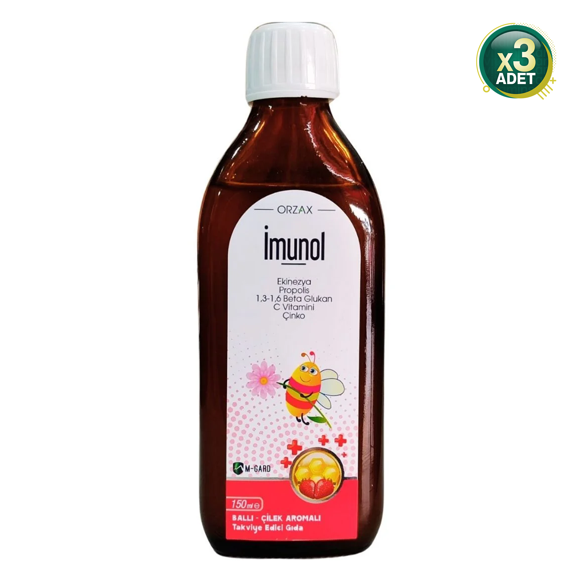 Orzax İmunol Şurup 150ml 3 Adet