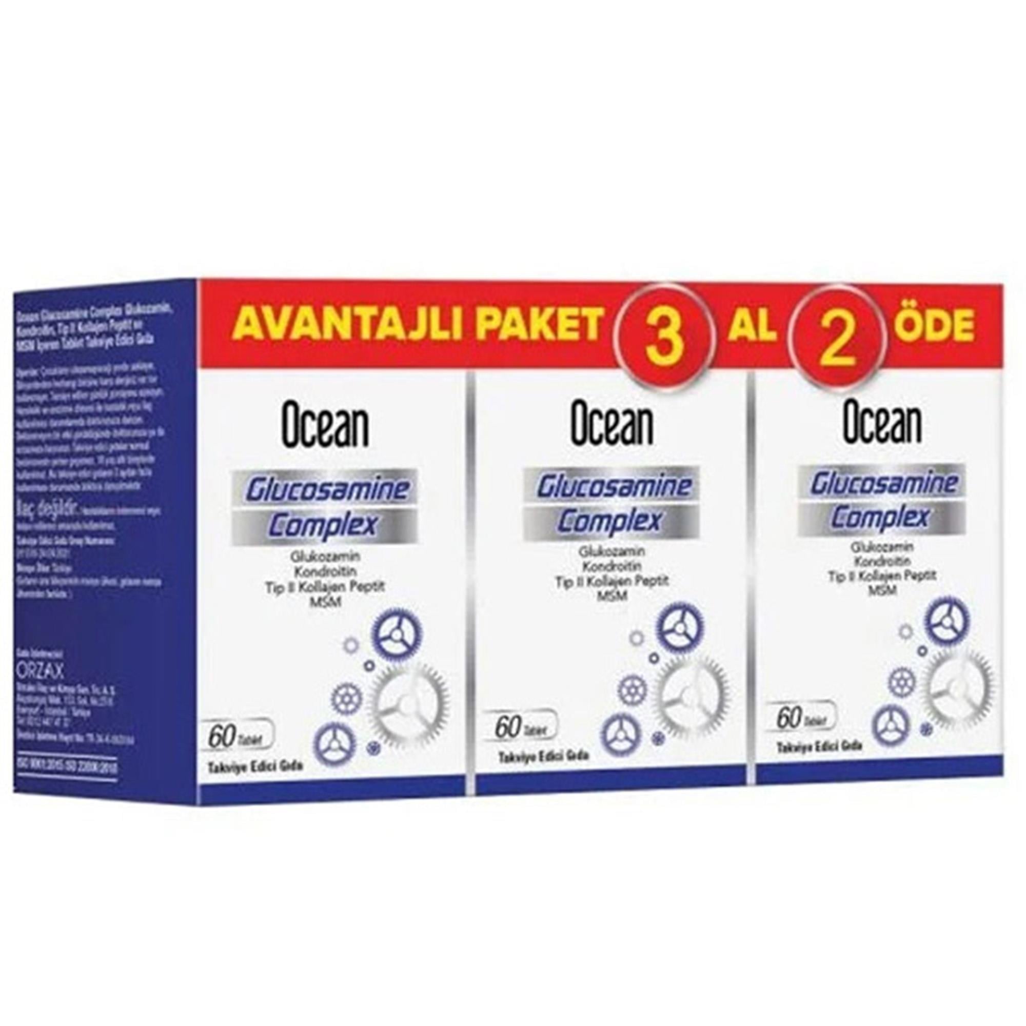Orzax Ocean Glucosamine Complex 180 Kapsül 3 Al 2 Öde