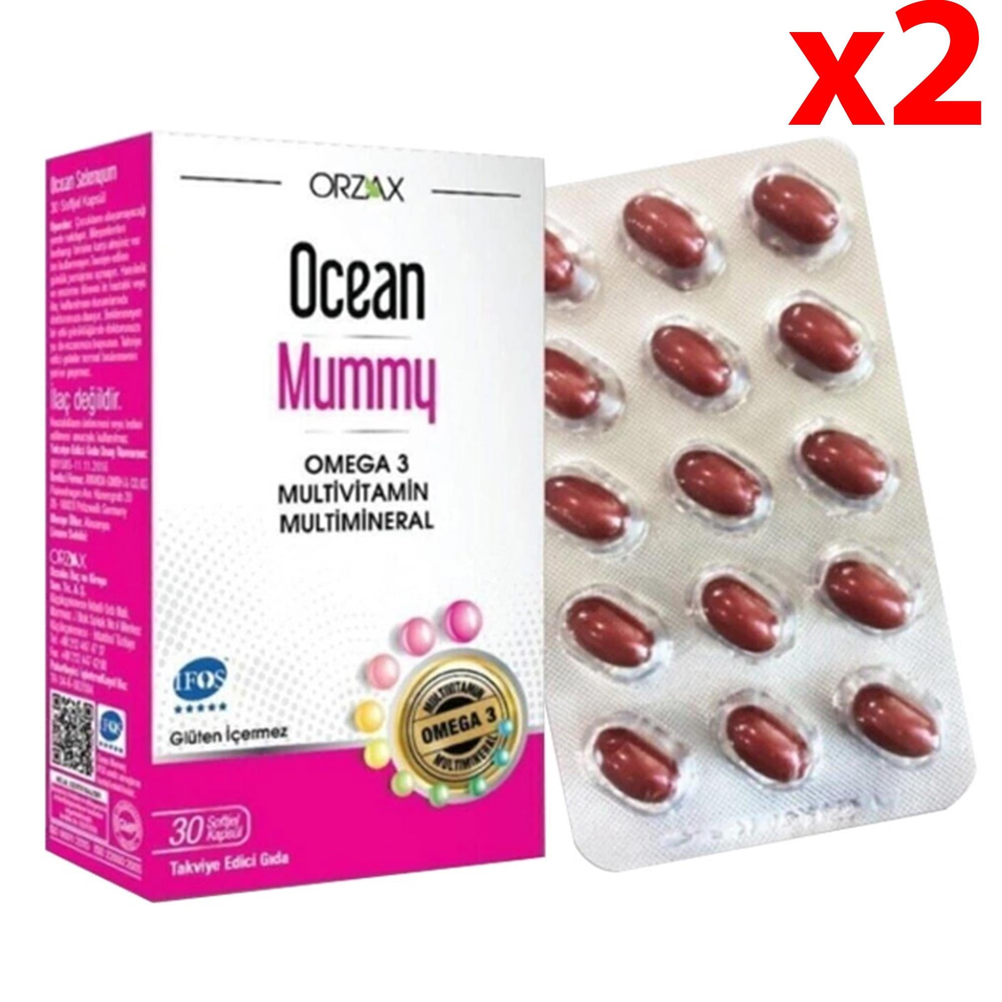 Orzax Ocean Mummy 30 Kapsül 2 Adet
