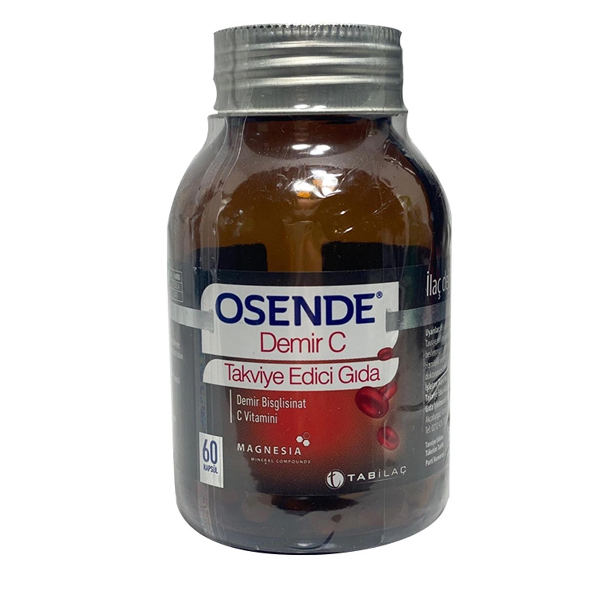Osende Demir C 60 Kapsül Fiyatları VitaminSAN