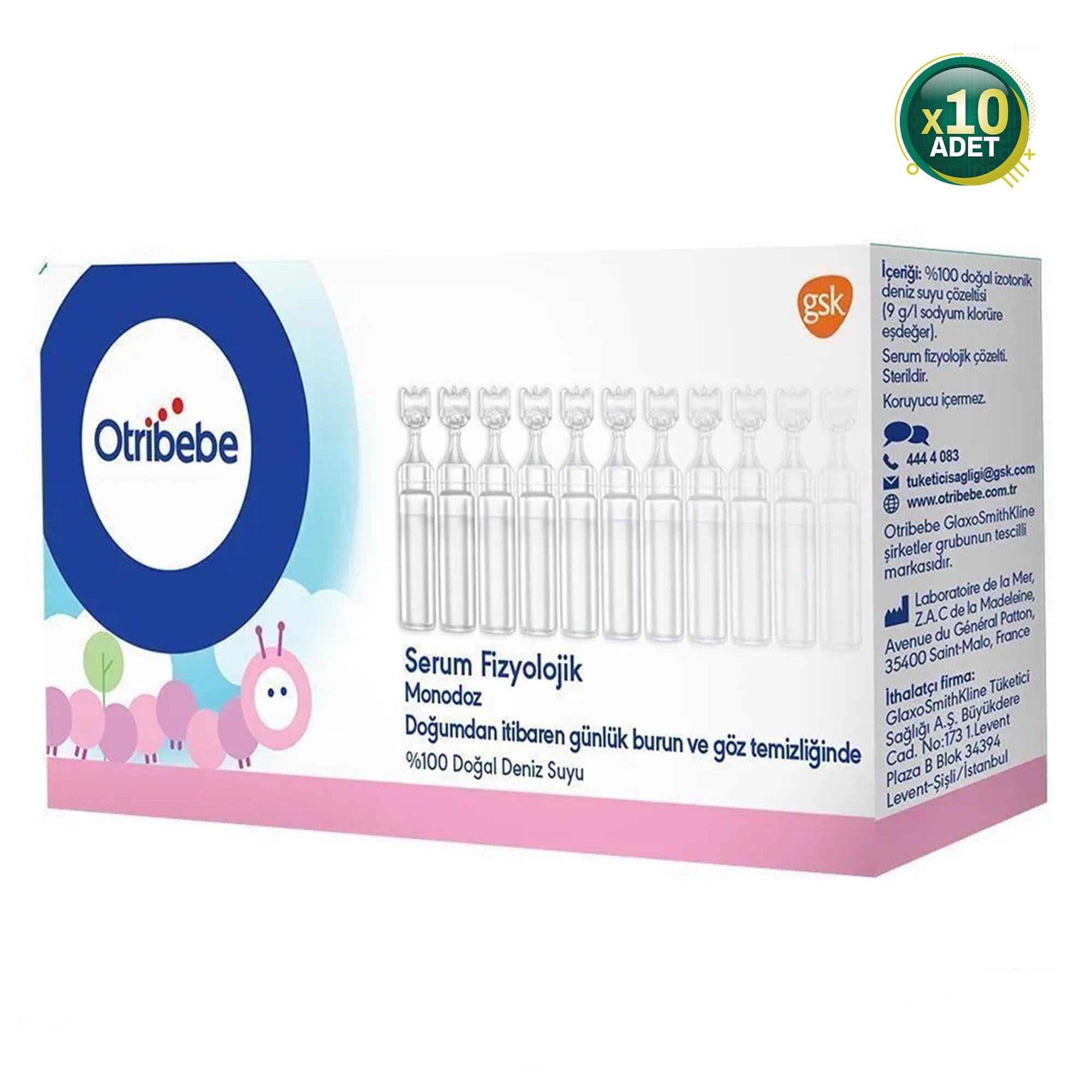 Otribebe Monodoz Serum Fizyolik 5 ML x 20 Flakon 10 Adet