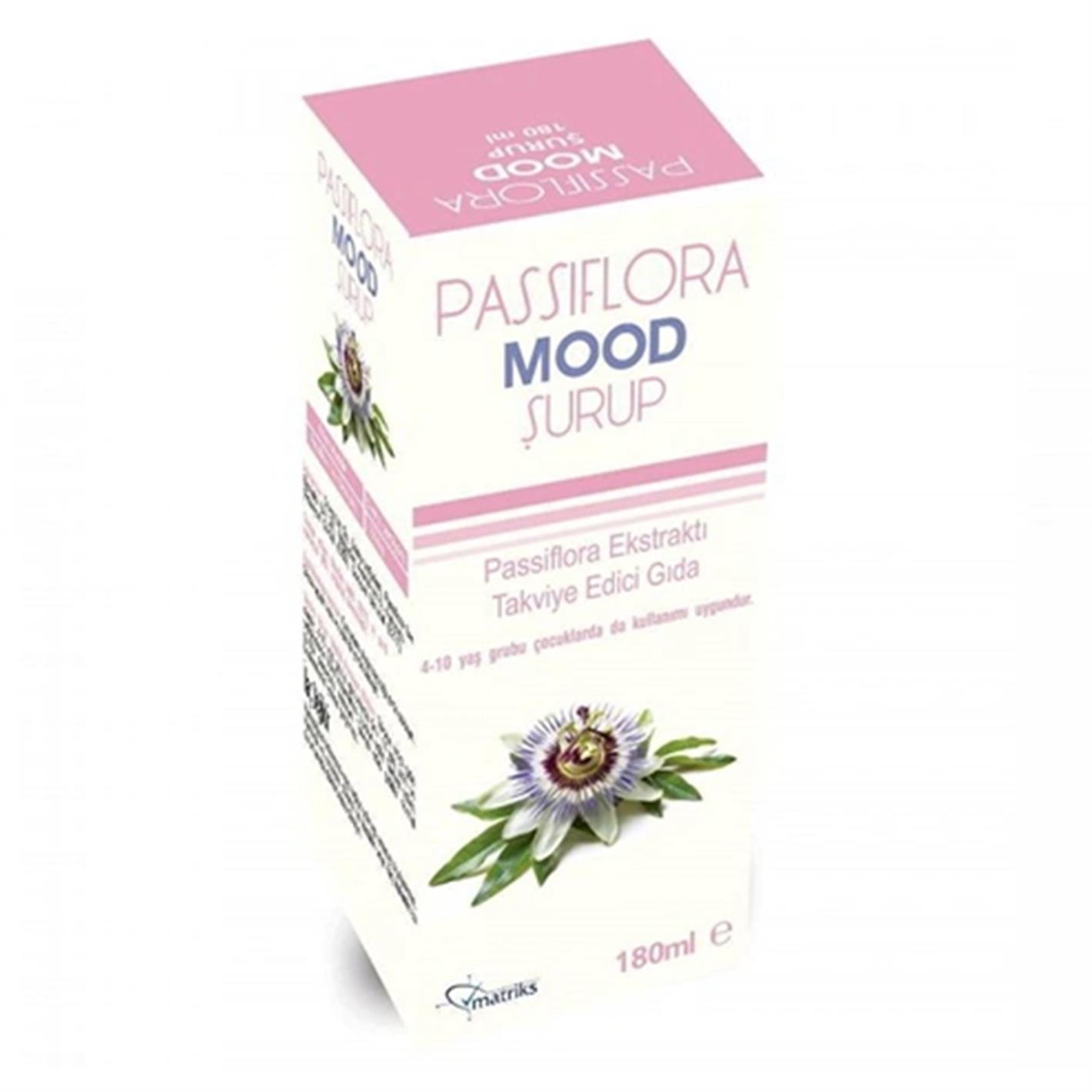 Passif Mood Şurup Passiflora Ekstraktı Takviye Edici Gıda 180ml