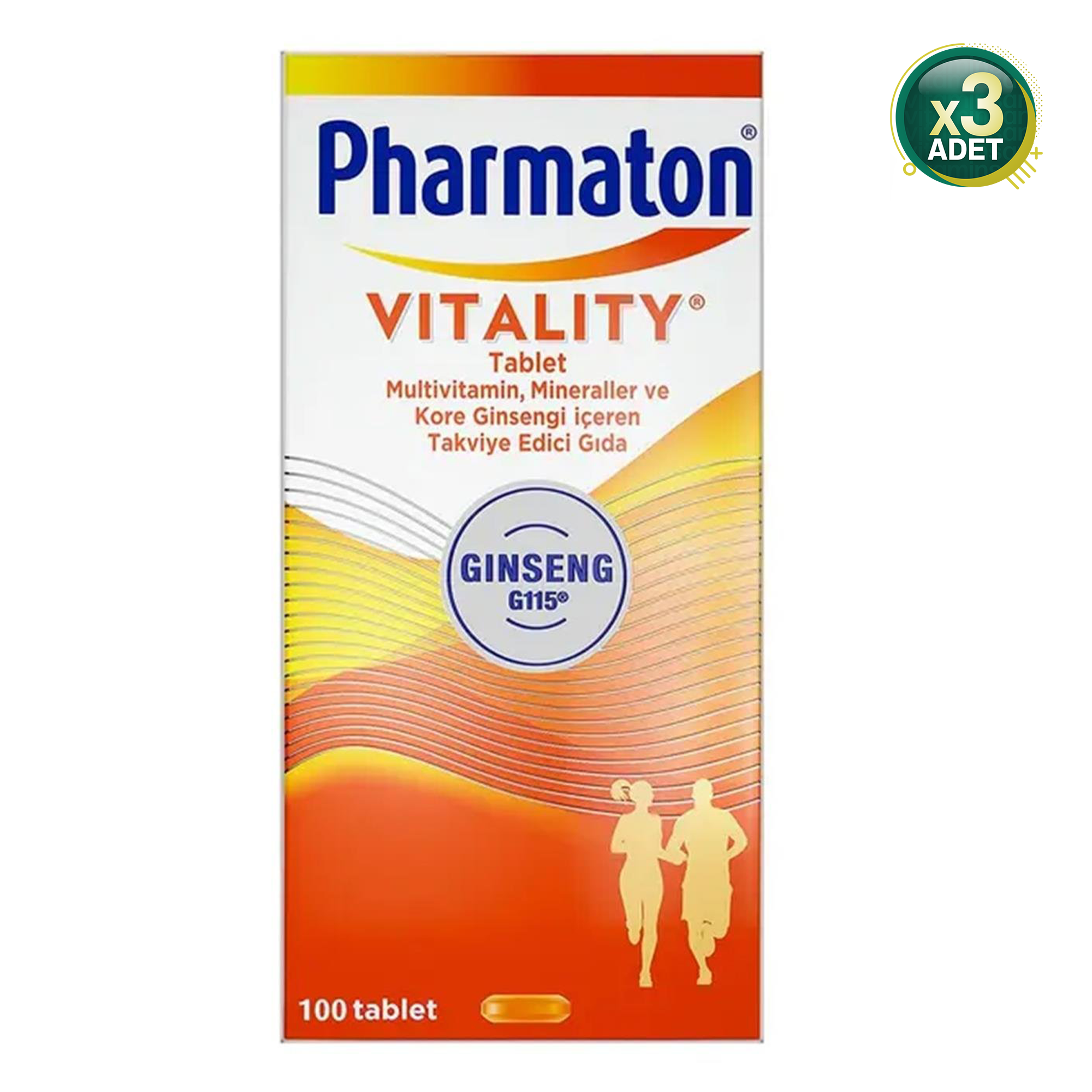 Pharmaton Vitality 100 Tablet 3 Adet