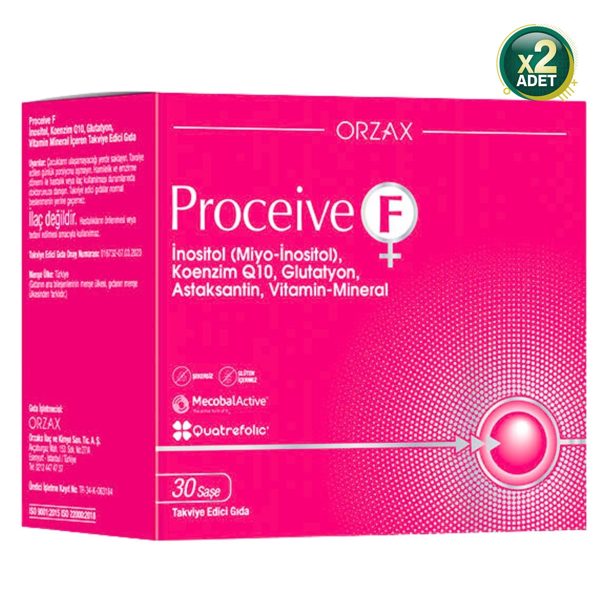 Proceive F 30 Saşe 2 Adet