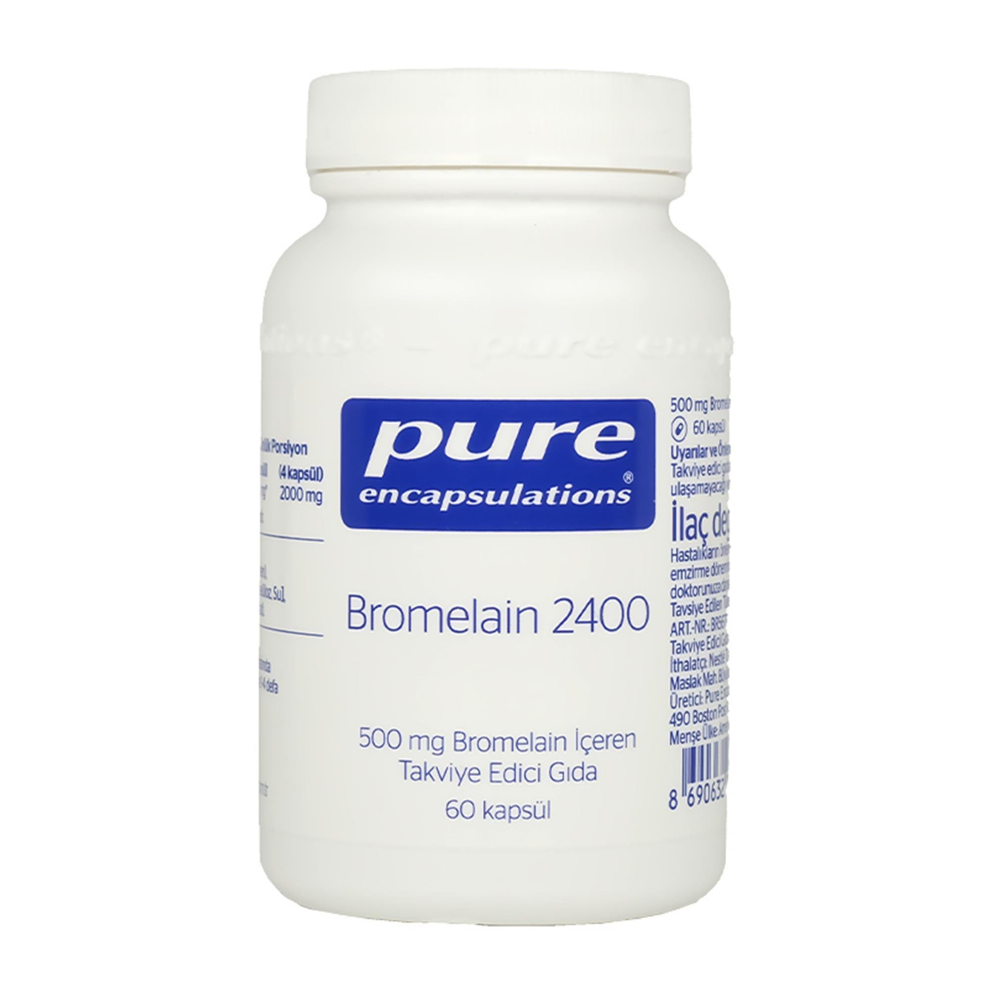 Pure Encapsulations Bromelain 2400 60 Kapsül