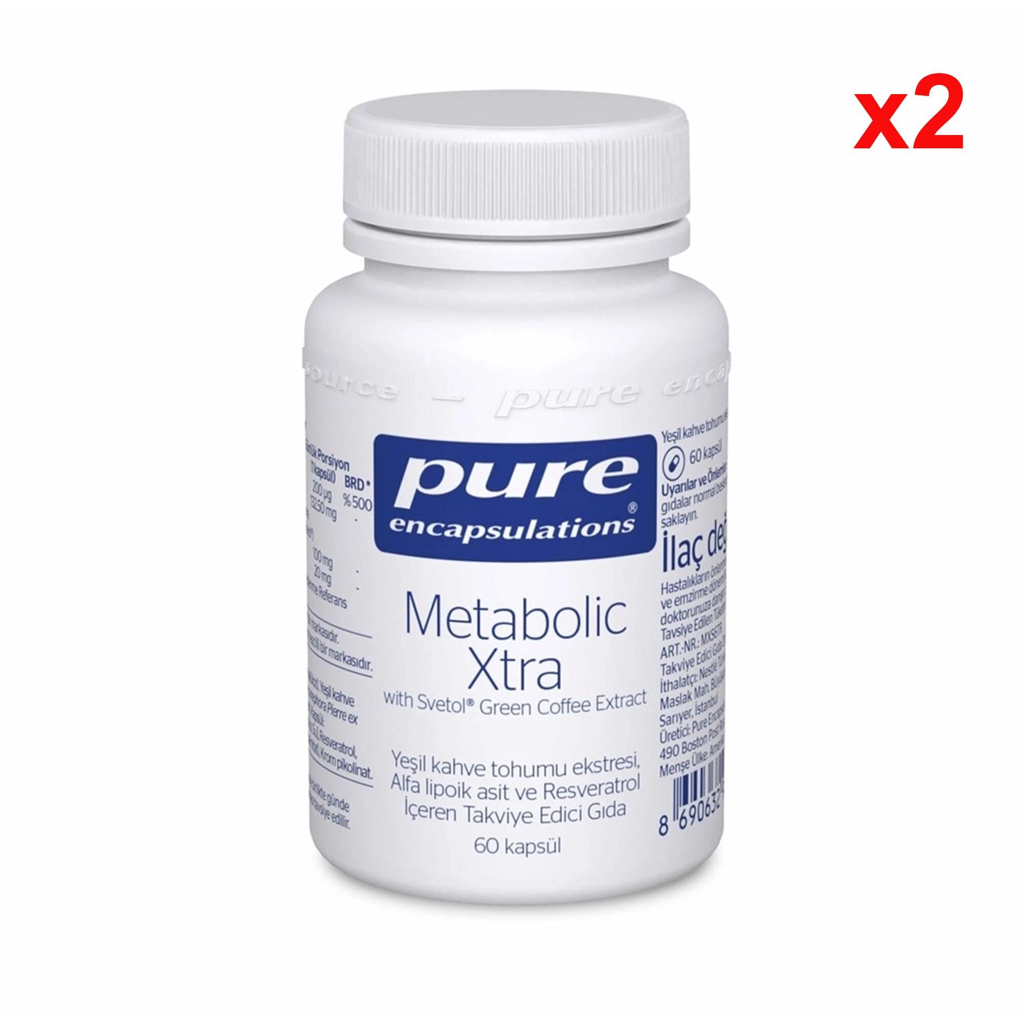 Pure Encapsulations Metabolic Xtra 60 Kapsül 2 Adet