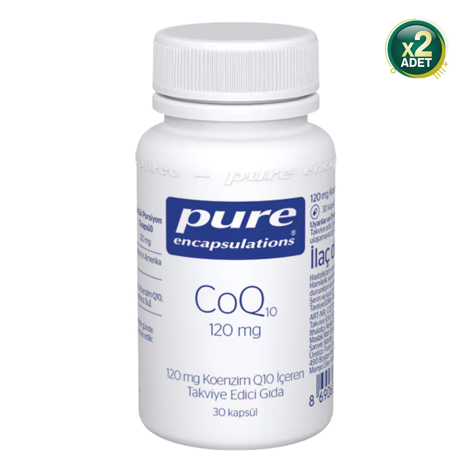 Pure Encapsulations Q10 120 mg 30 Kapsül 2 Adet