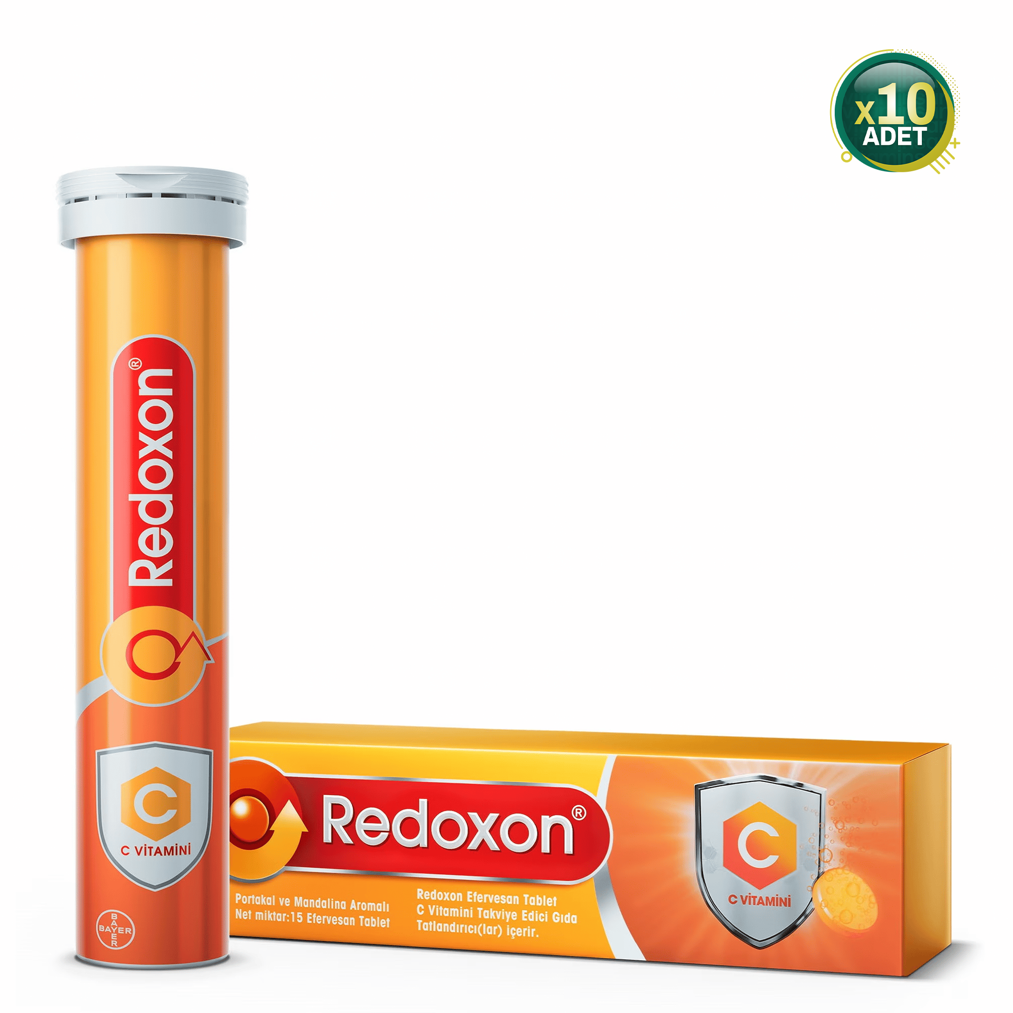 Redoxon Vitamin C 1000 mg Efervesan 15 Tablet 10 Adet