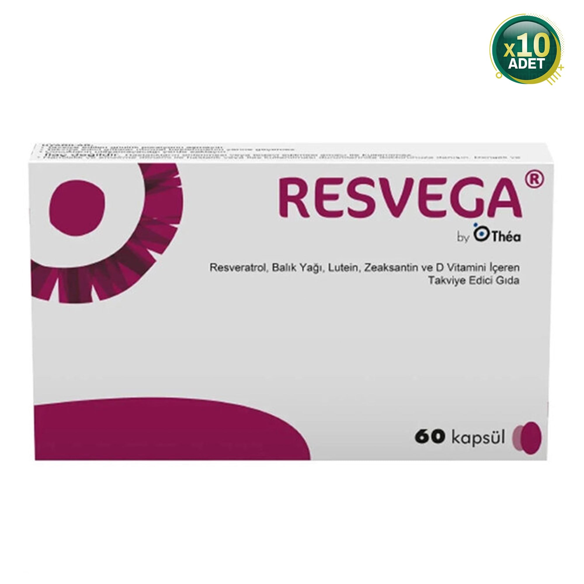 Resvega 60 Kapsül 10'lu