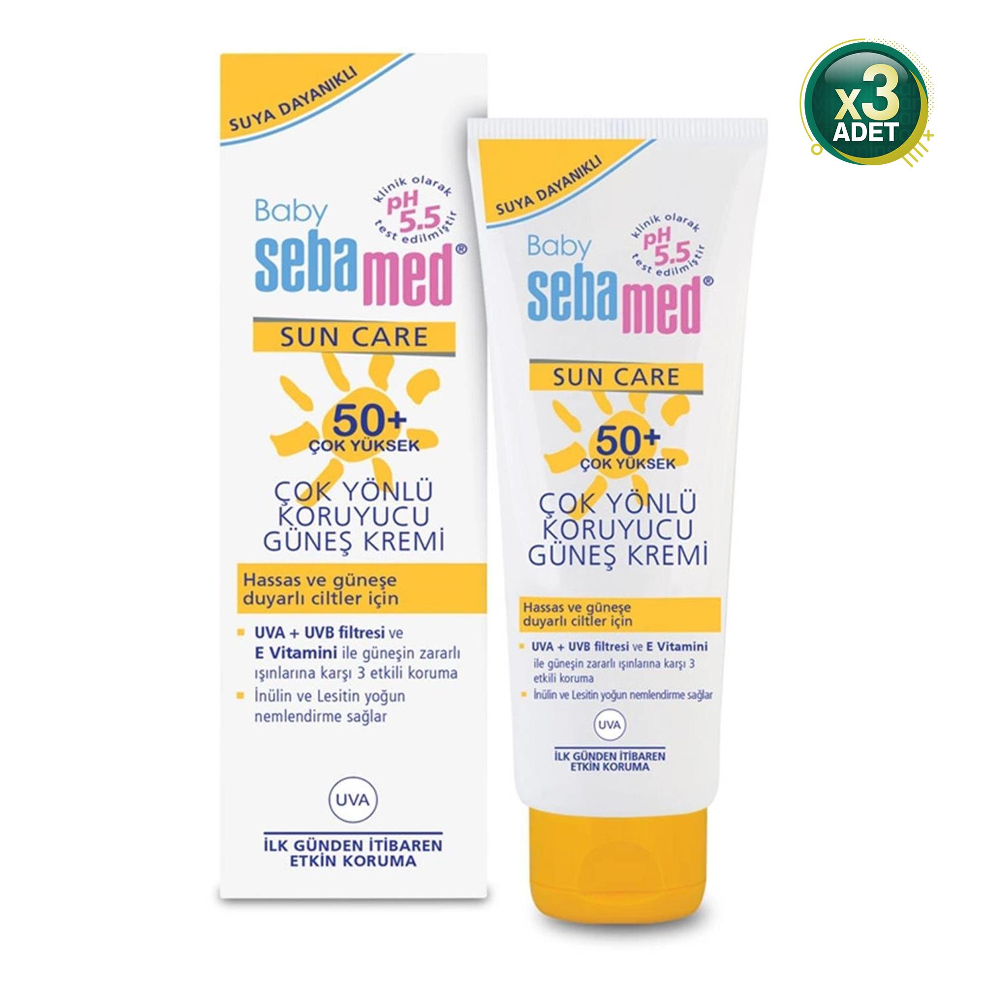 Sebamed Bebek Güneş Kremi SPF 50 75 ml 3 Adet