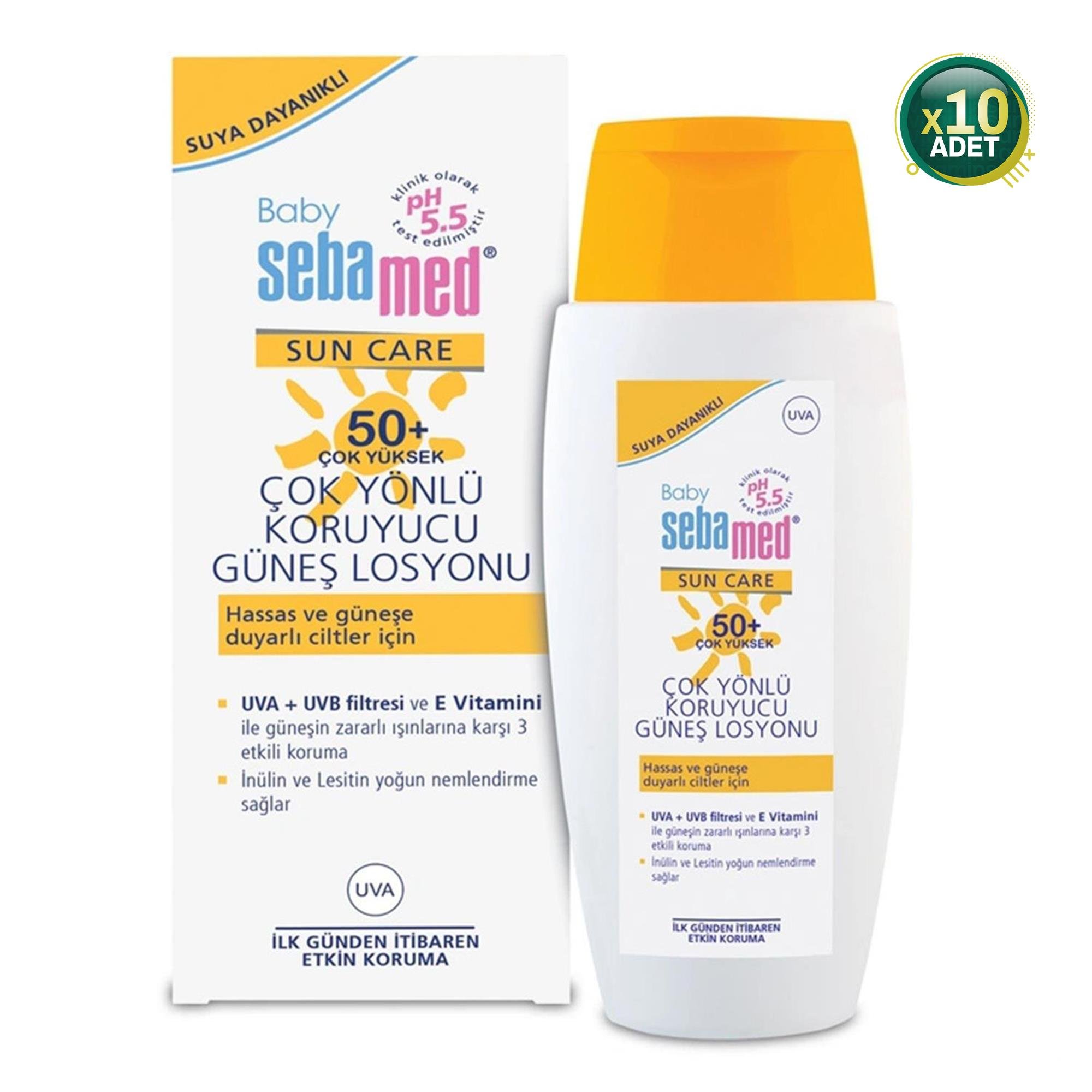 Sebamed Bebek SPF 50 Güneş Losyonu 150 ml 10 Adet