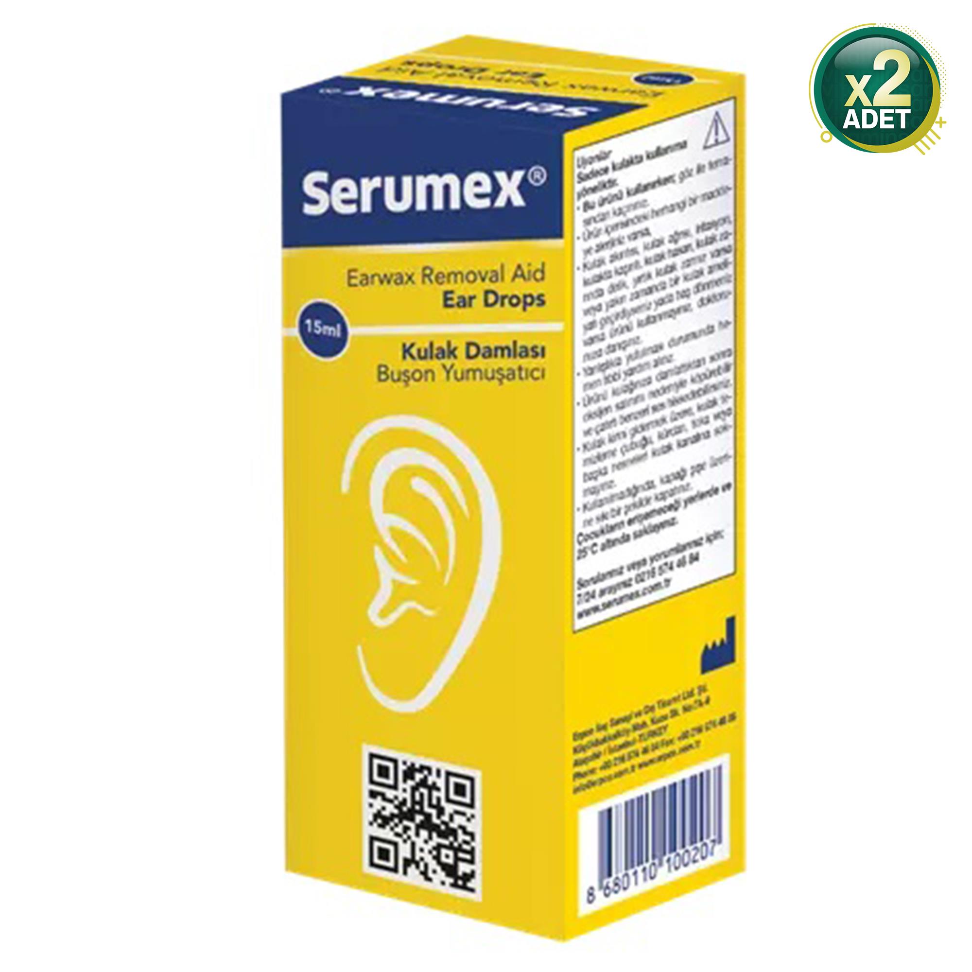 Serumex Kulak Damlası - Buşon Yumuşatıcı Damla 2 Adet