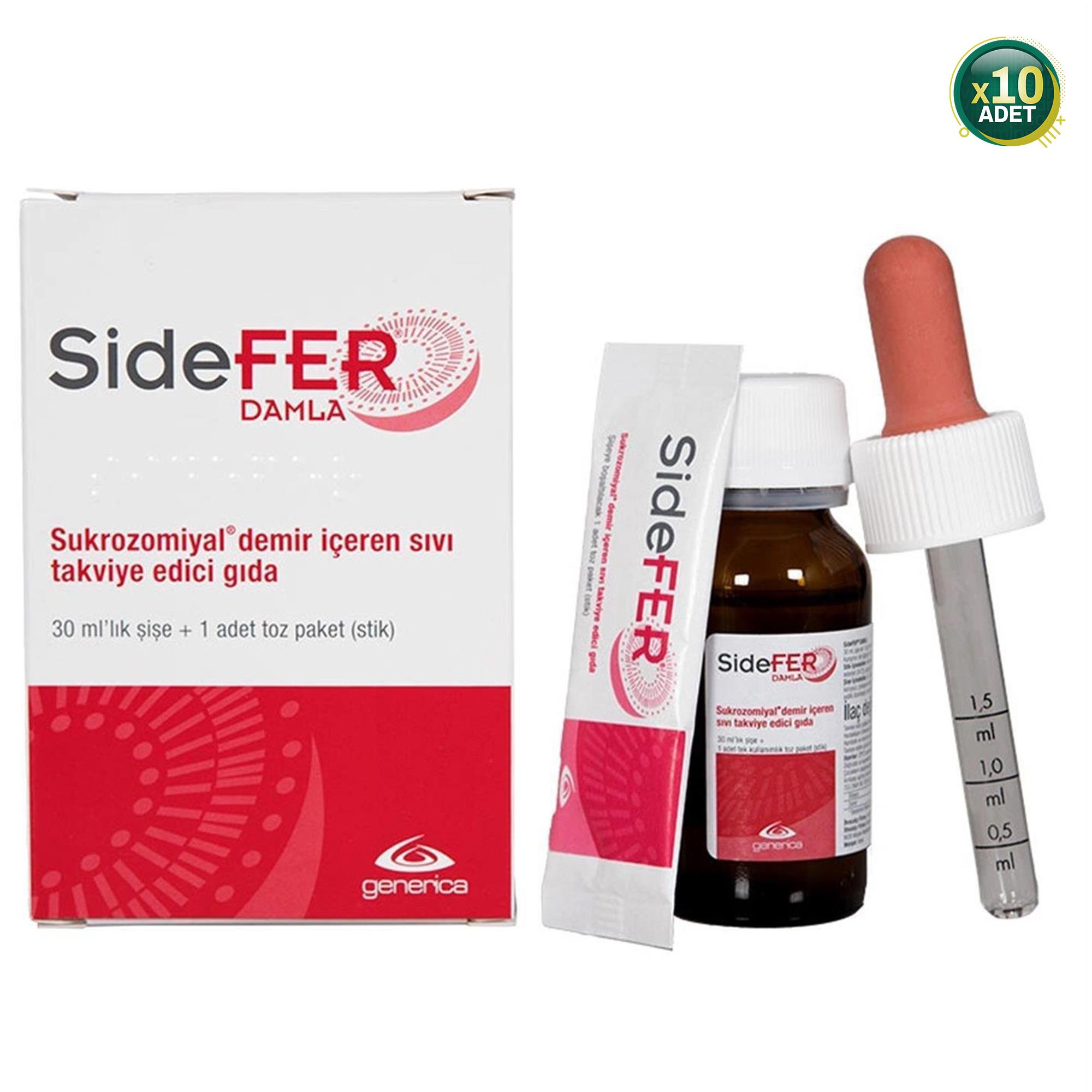 SideFER Damla 30 ml 10 Adet