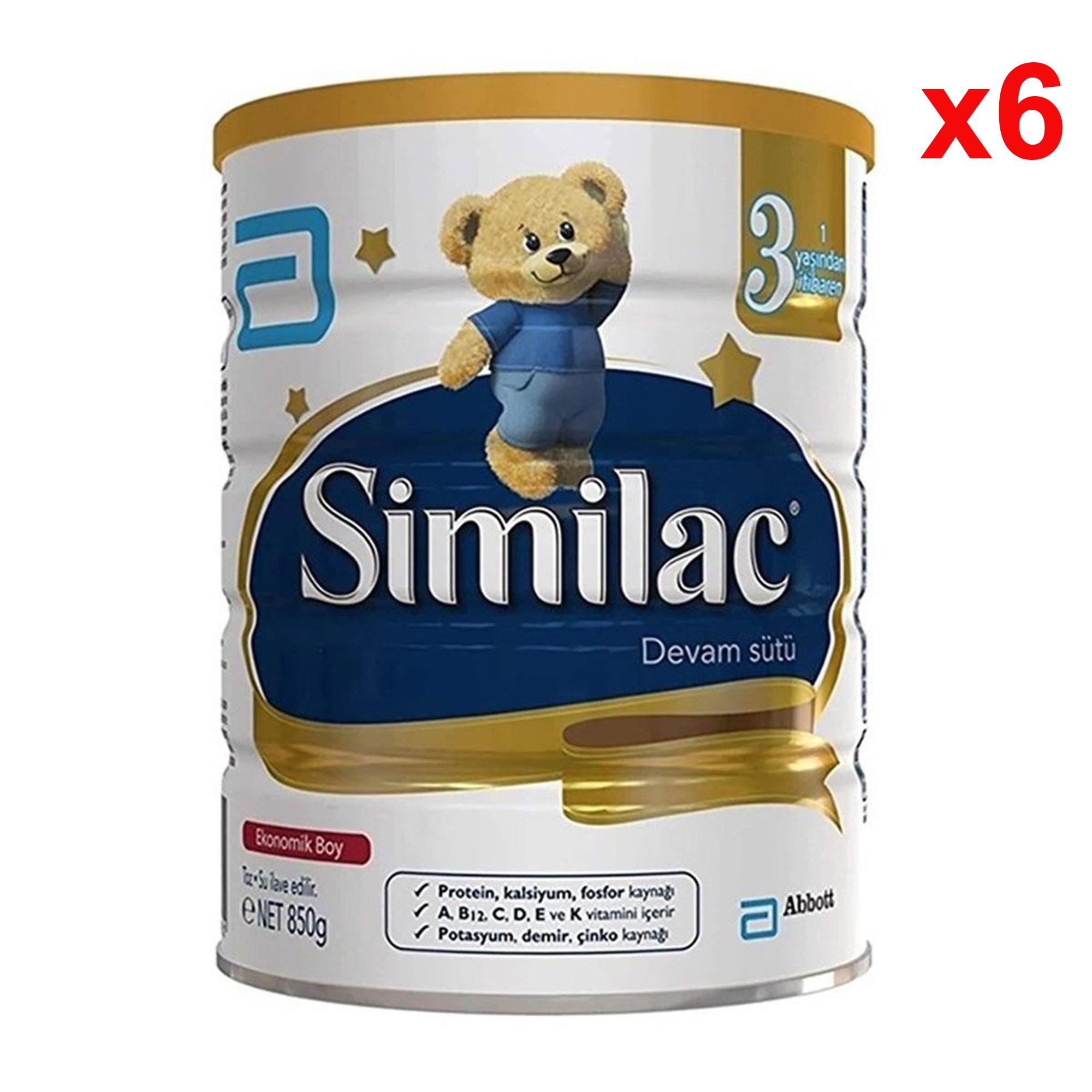 Similac 3 Devam Sütü 850 gr 6 Adet