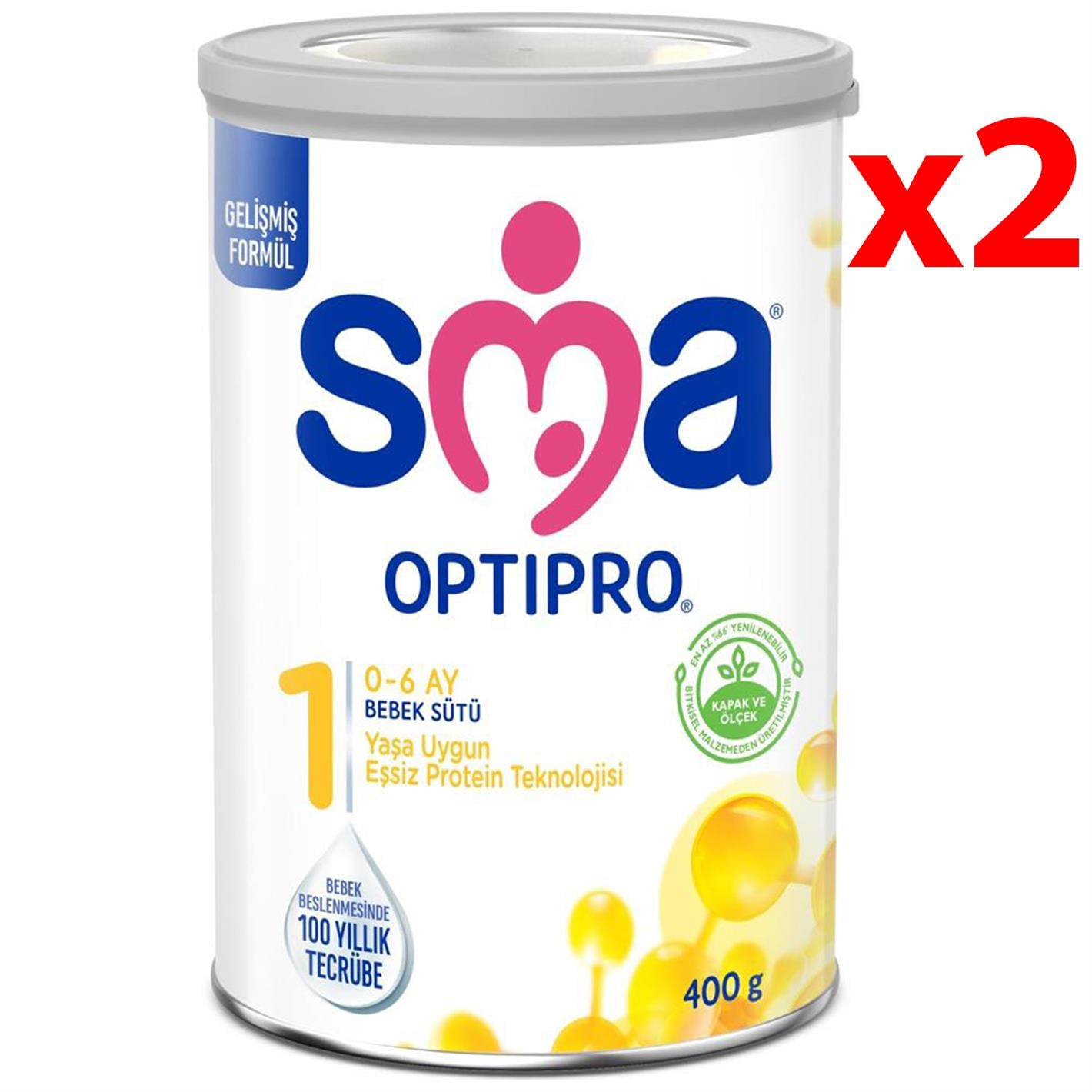Sma Optıpro Probiyotik 1 Numara Bebek Sütü 400 gr 2 Adet