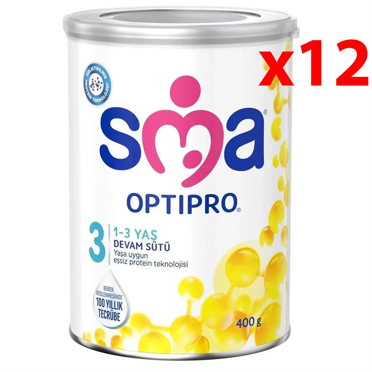 Sma Optıpro Probiyotik 3 Numara Bebek Sütü 400 gr 12 Adet