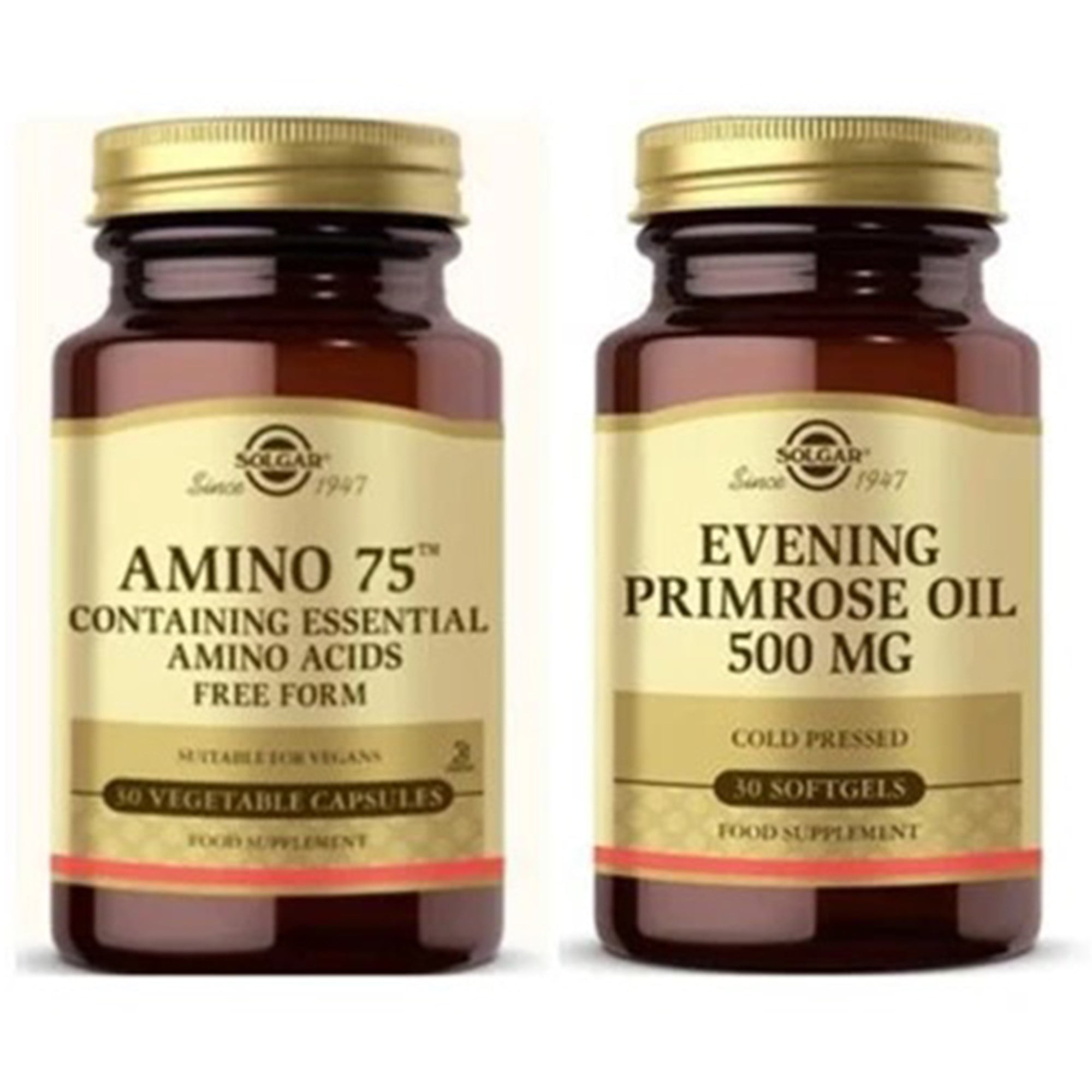 Solgar Amino 75 Essential Amino 30 Kapsül + Evening Primrose 500 Mg 30 Kapsül