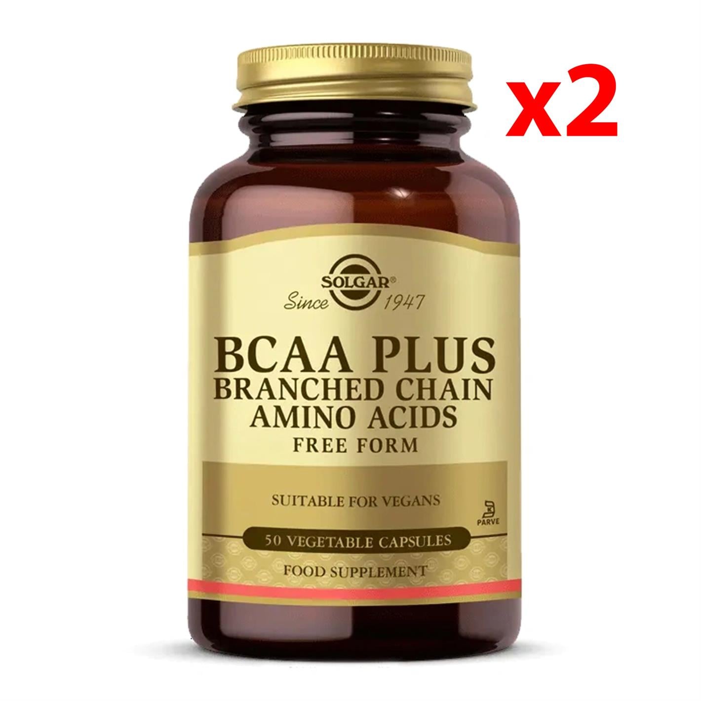 Solgar BCAA Plus 50 Kapsül 2 Adet