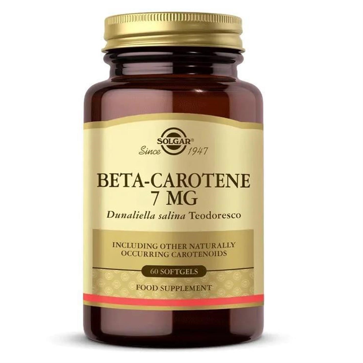 Solgar Beta Carotene 7 mg 60 Kapsül