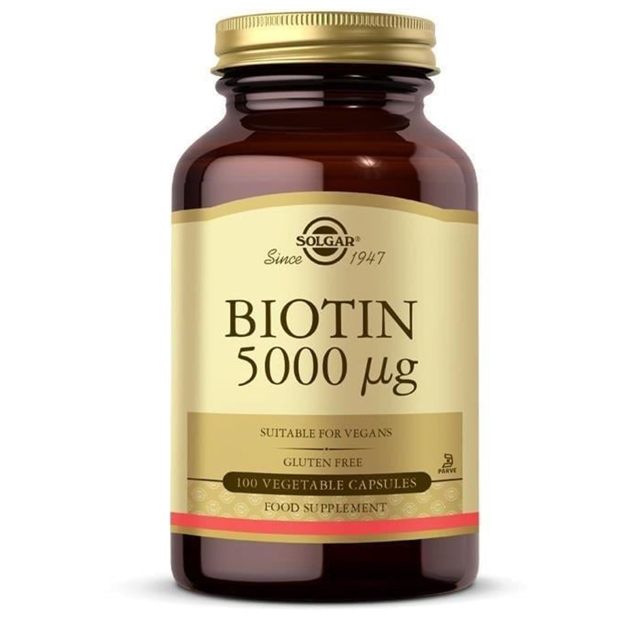 Solgar Biotin 5000 mcg 100 Kapsül