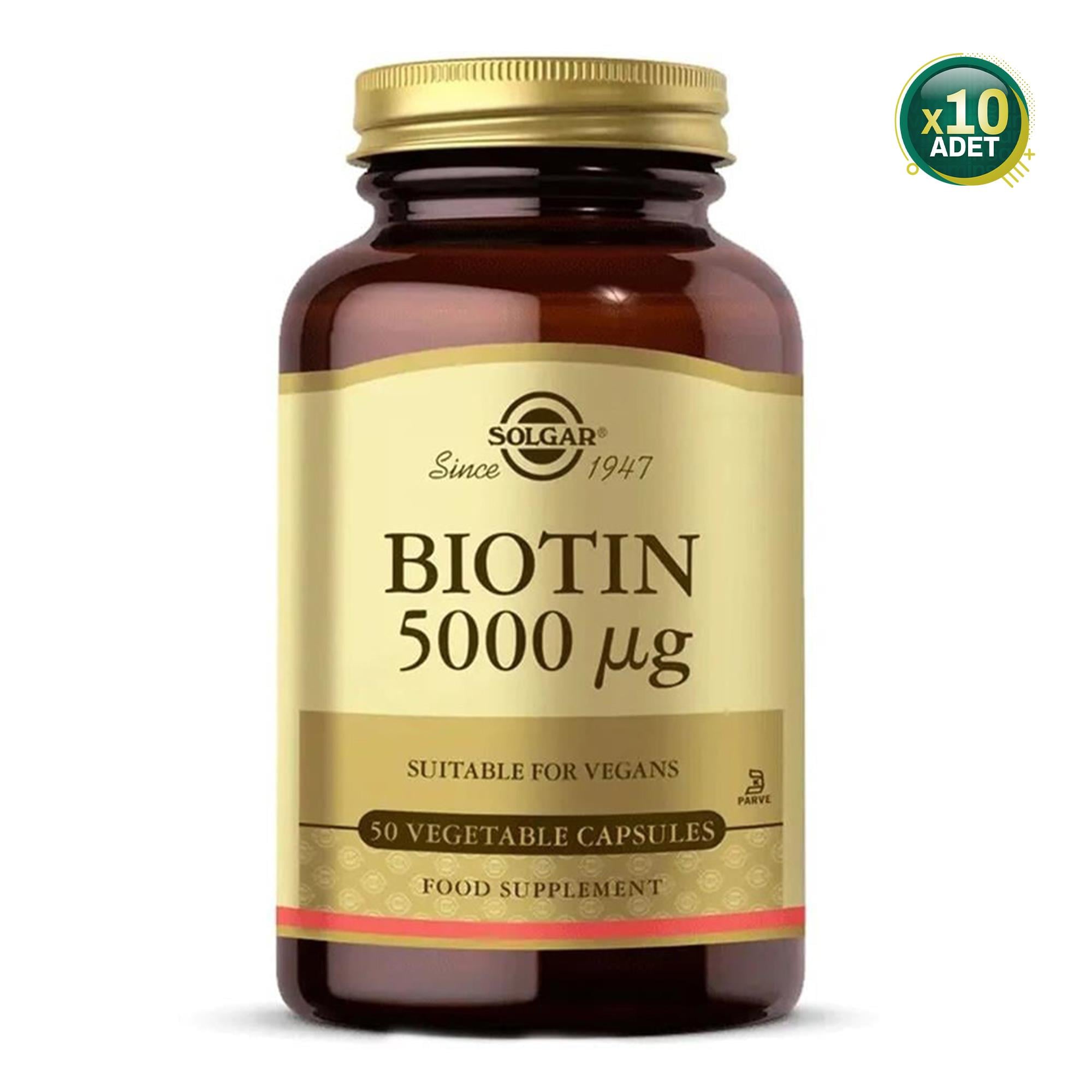 Solgar Biotin 5000 mcg 50 Kapsül TOPTAN FİYATI