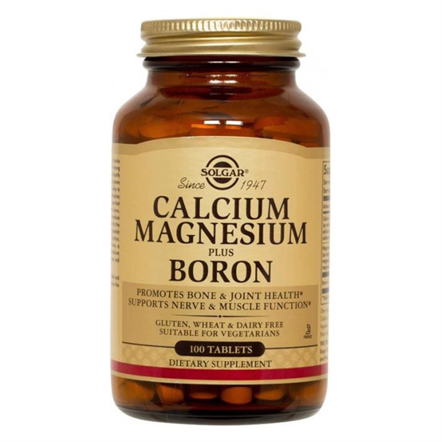 Solgar Calcium Magnesium Plus Boron 100 Tablet