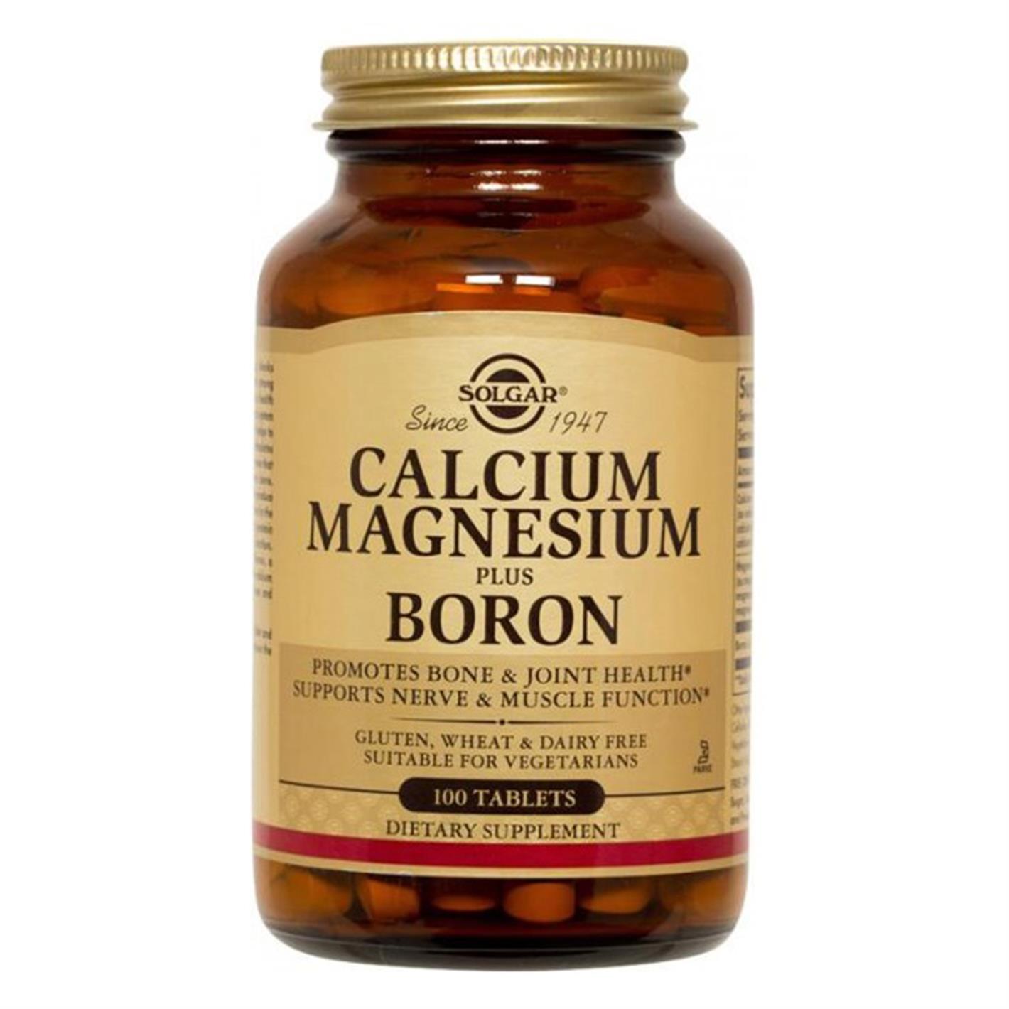 Solgar Calcium Magnesium Plus Boron 100 Tablet