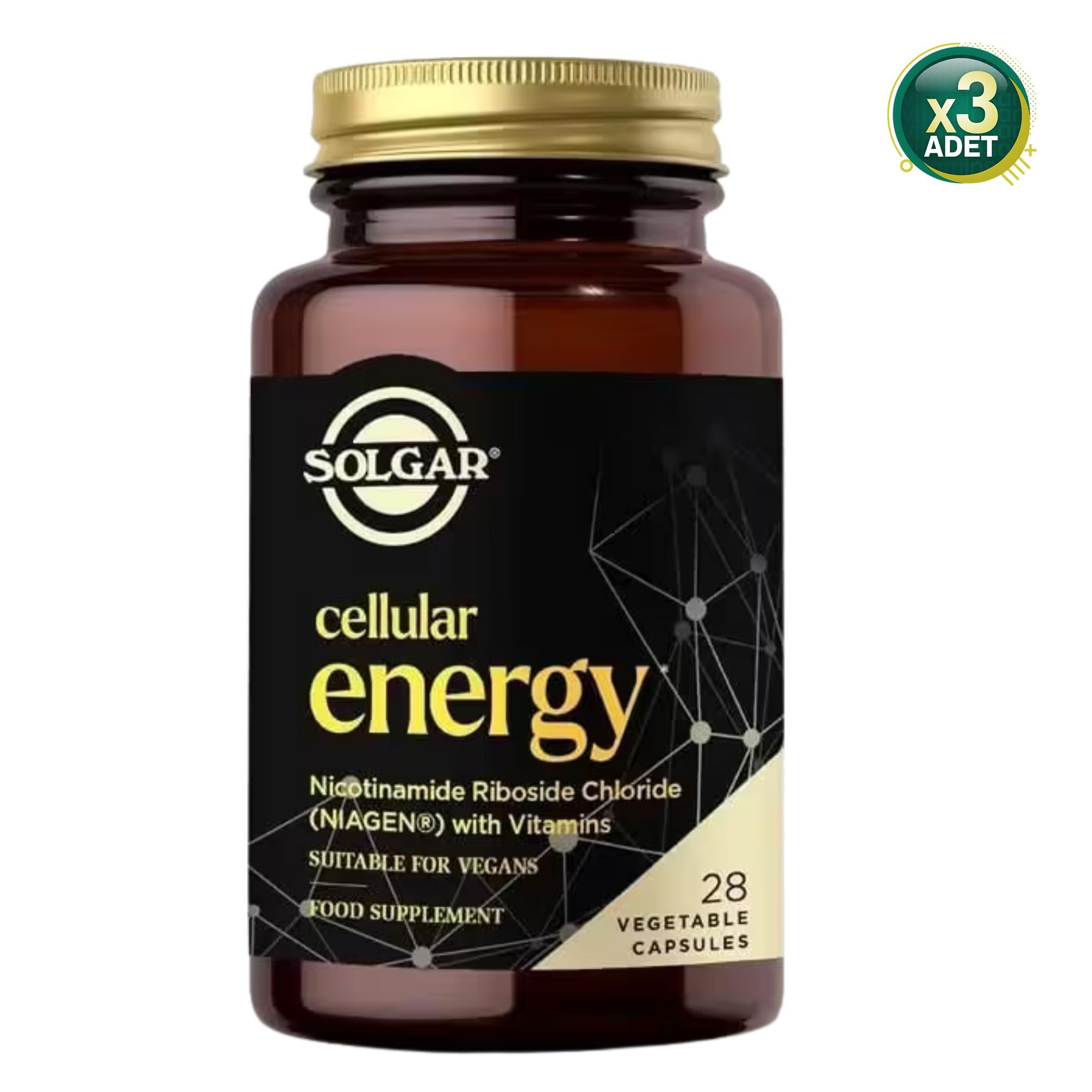 Solgar Cellular Energy 28 Kapsül 3 Adet