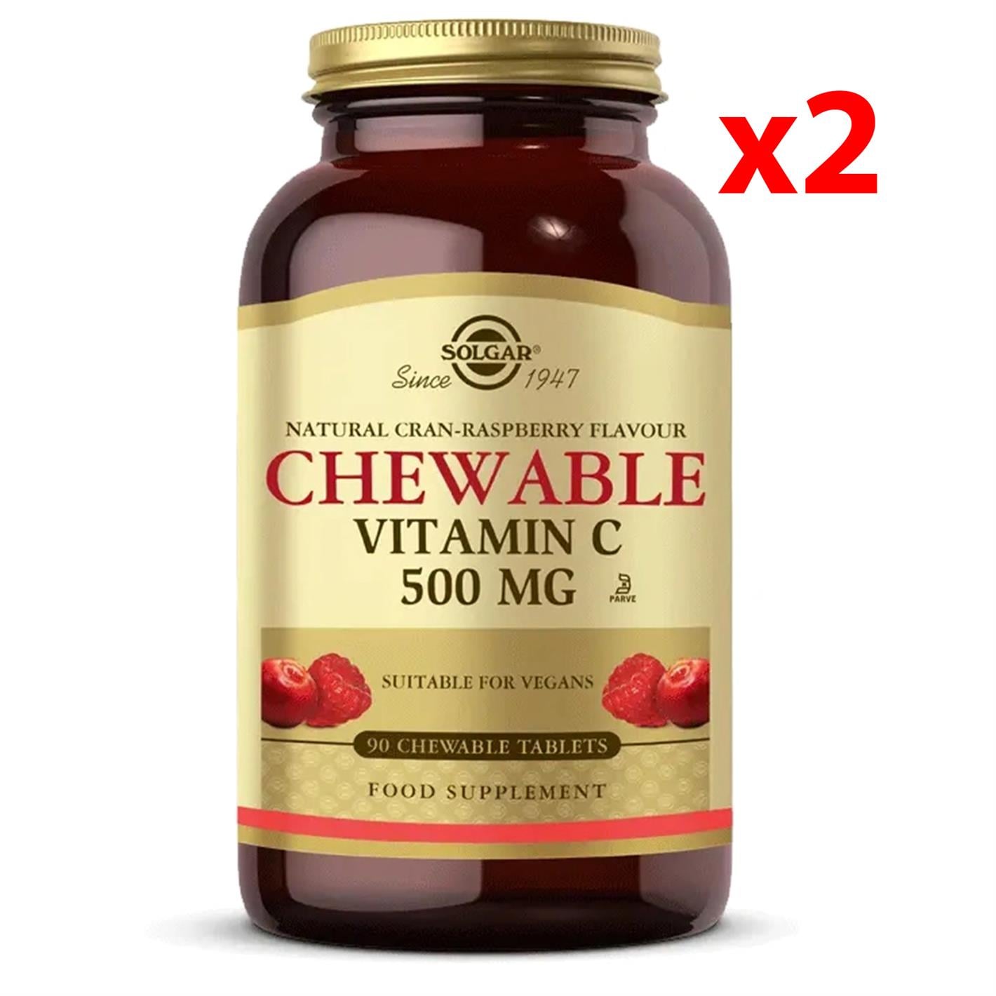 Solgar Chewable Vitamin C 500 mg 90 Tablet 2 Adet