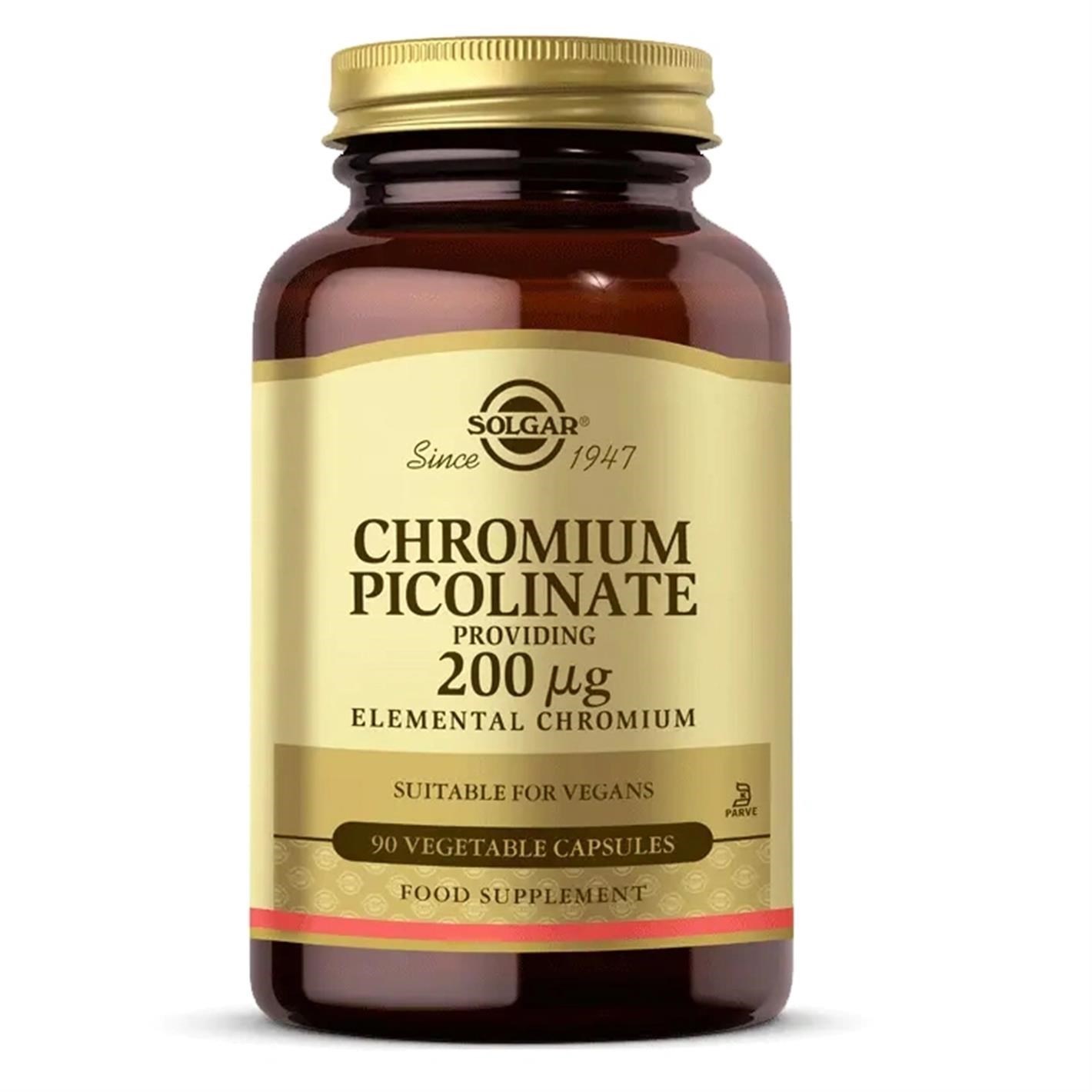 Solgar Chromium Picolinate 200 mcg 90 Kapsül