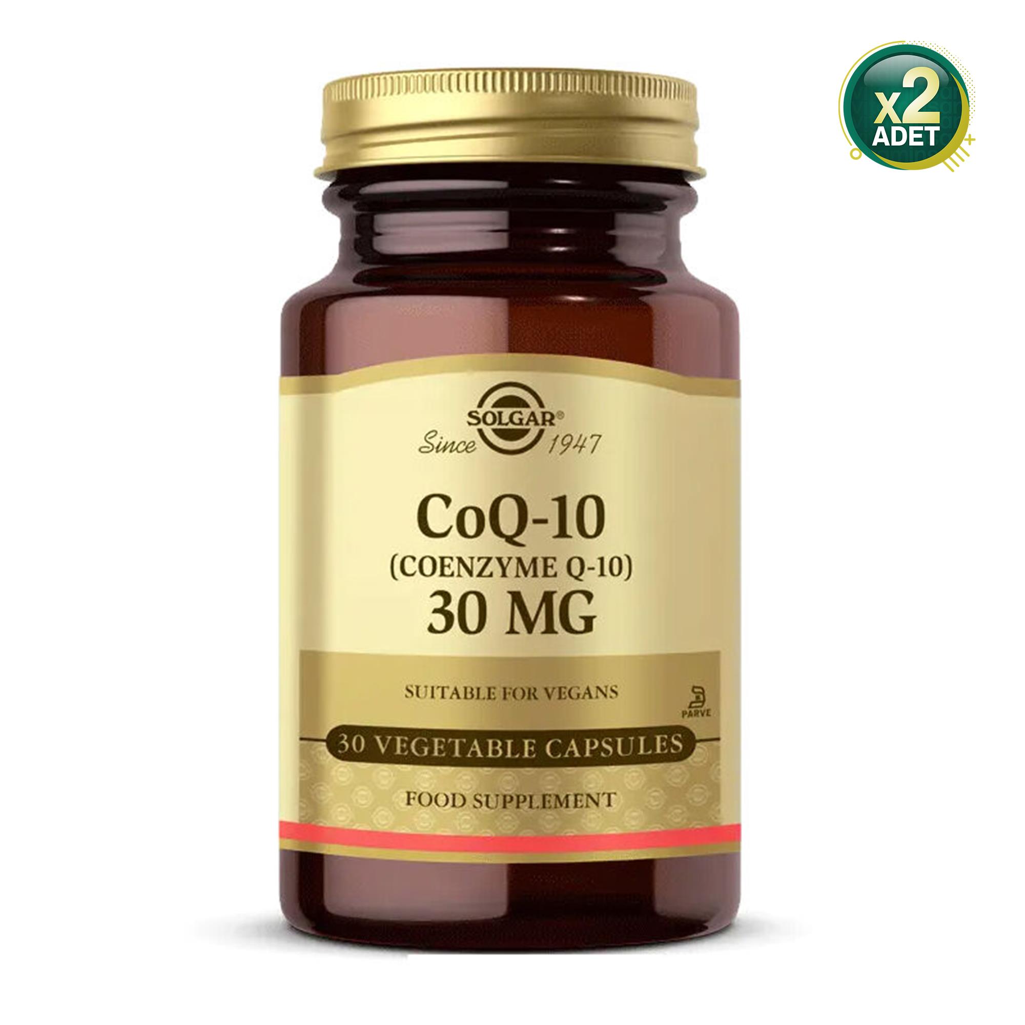 Solgar Coenzyme Q-10 30 mg 30 Kapsül 2 Adet