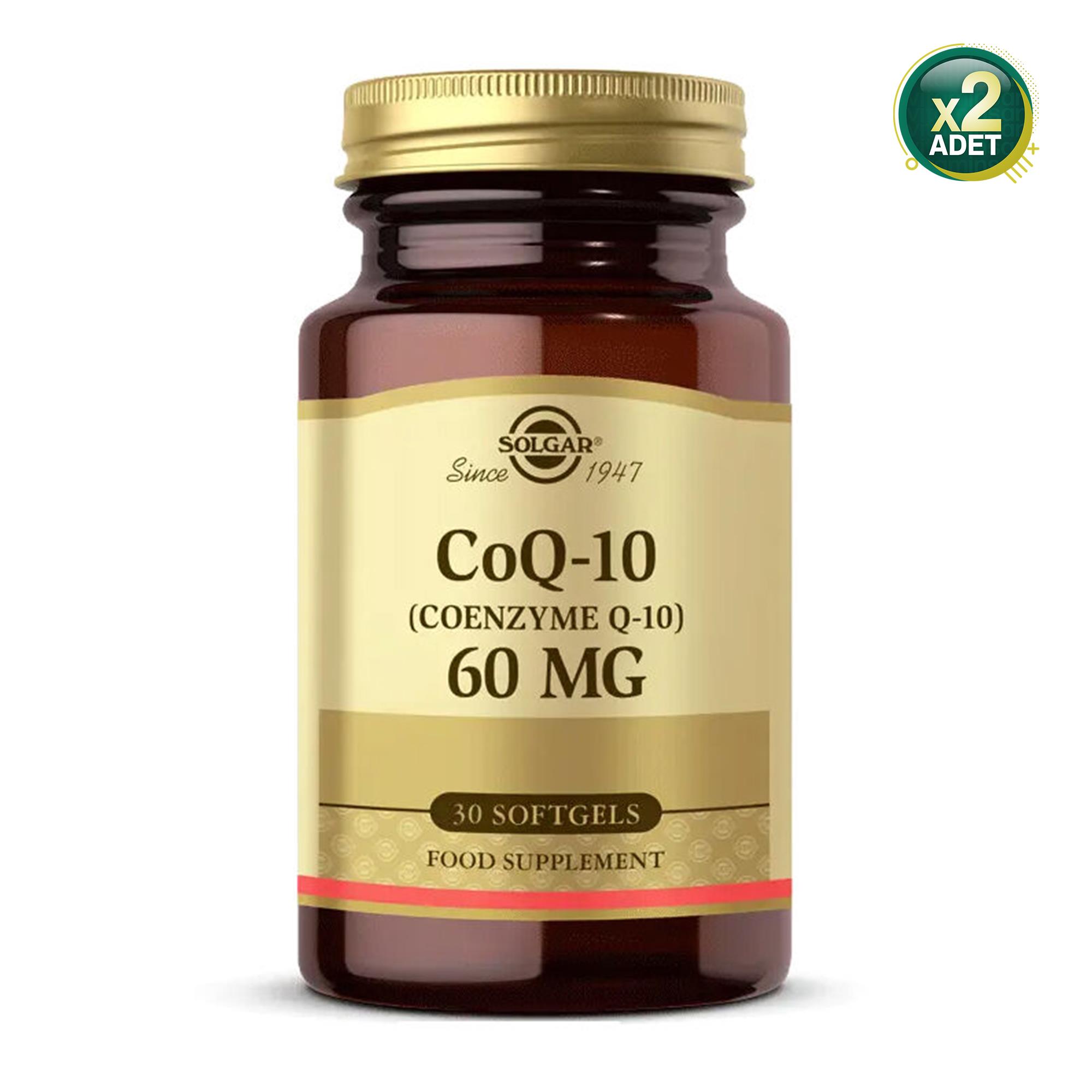 Solgar Coenzyme Q-10 60 mg 30 Kapsül 2 Adet