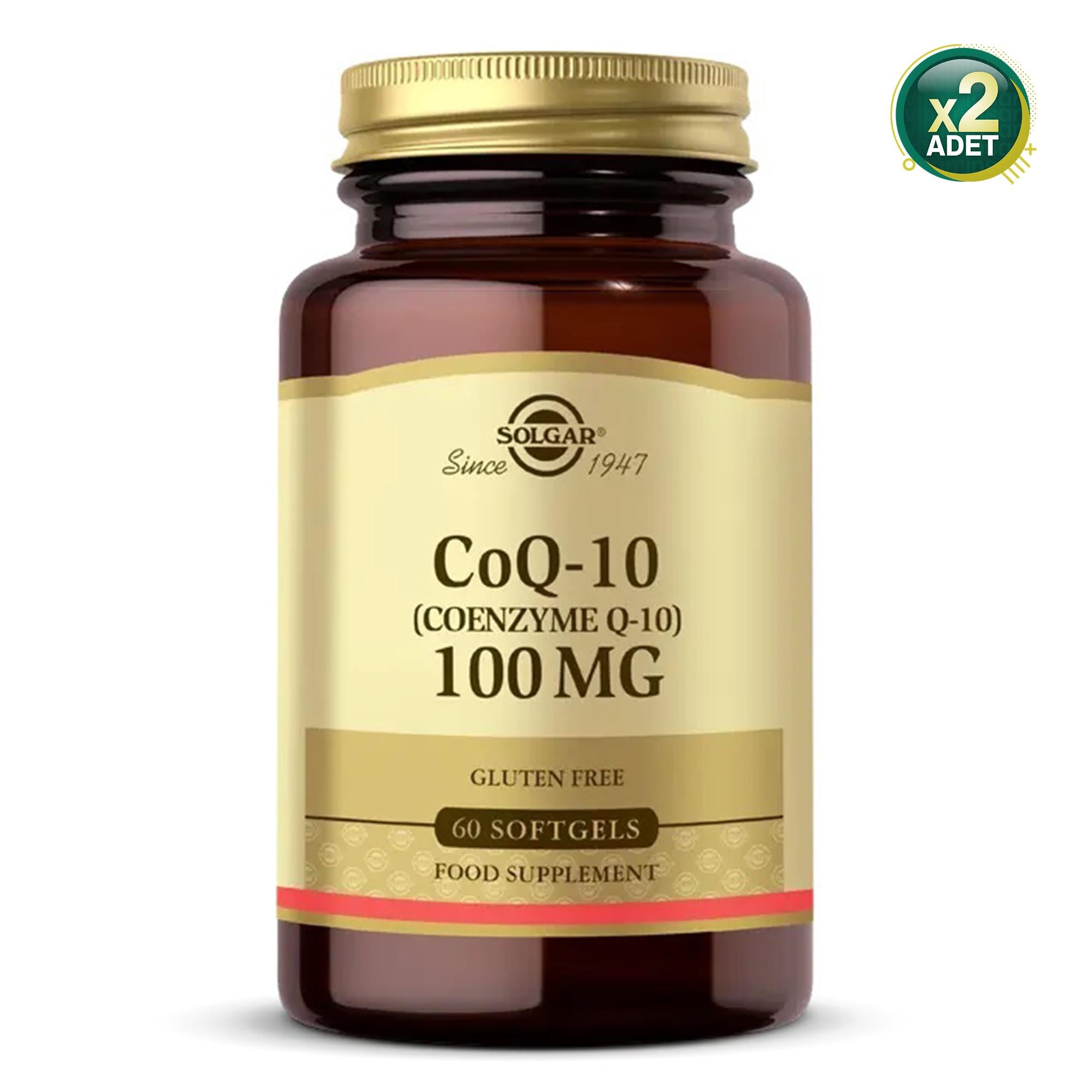 Solgar Coenzyme Q10 100 mg 60 Kapsül 2 Adet