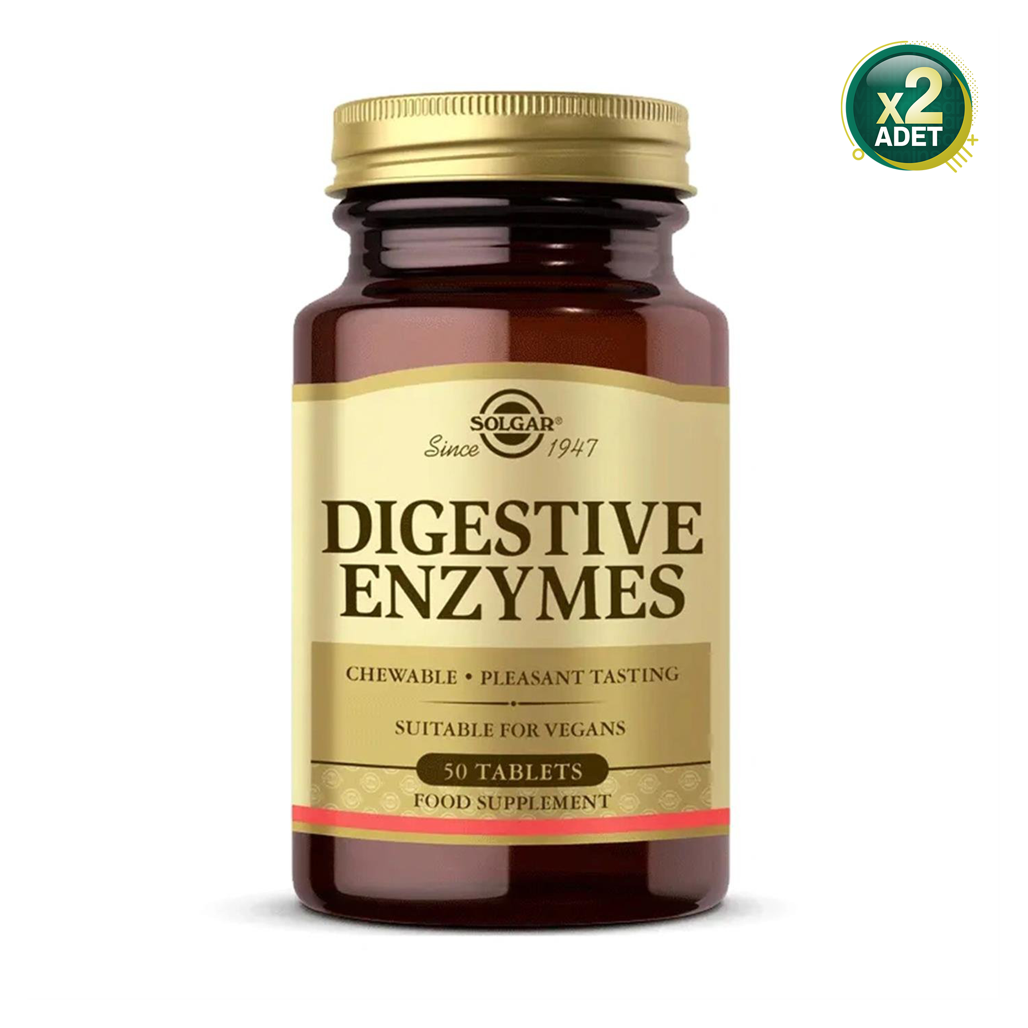 Solgar Digestive Enzymes 50 Tablet 2 Adet